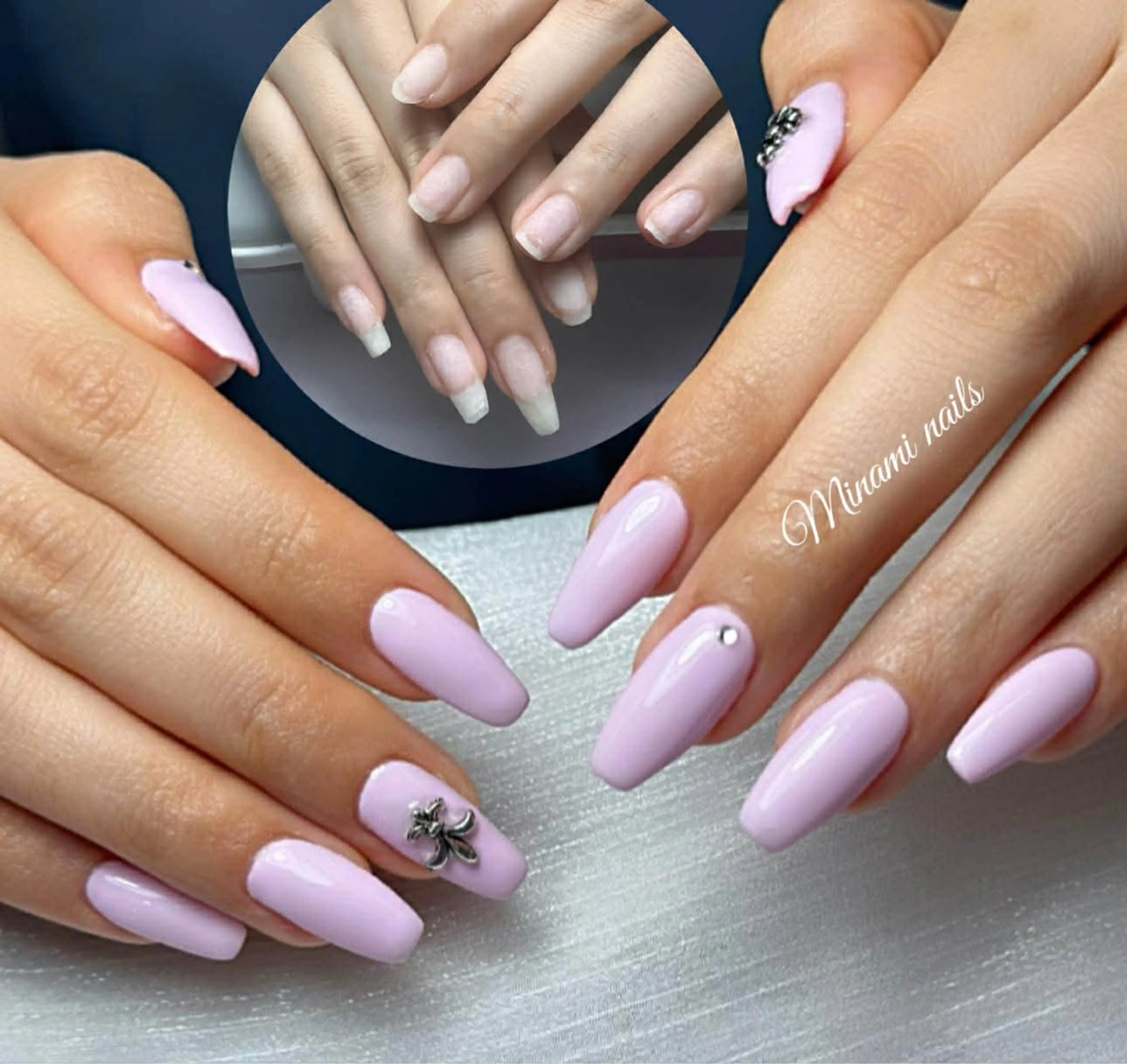 ネイル アートネイル オーロラネイル ガーリー キラキラネイル 韓国ネイル ハンドネイル Minami Nailsのネイルデザイン