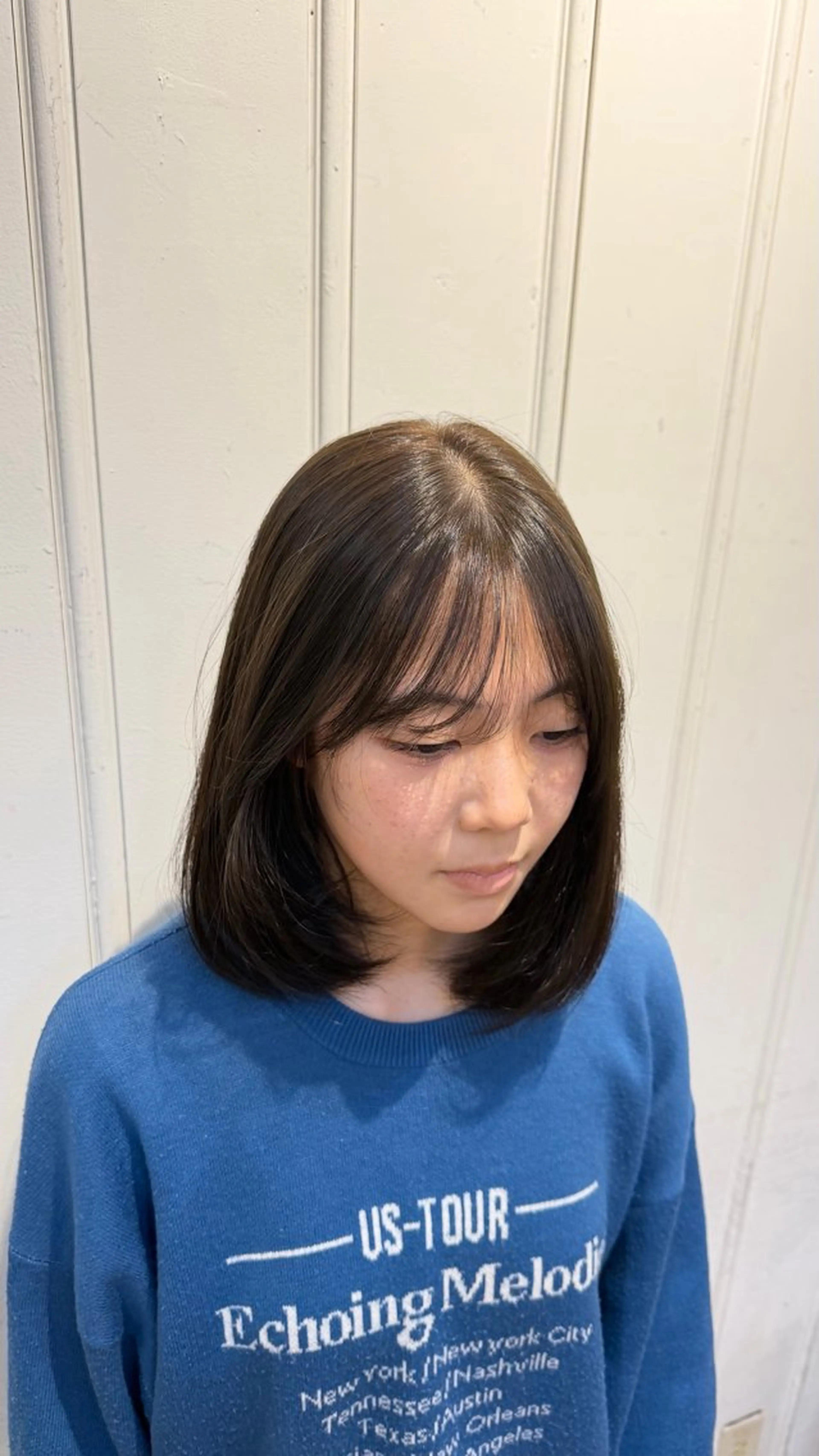 ミディアム ヘアカラー ichiri /艶カラー/韓国ヘアのヘアスタイル