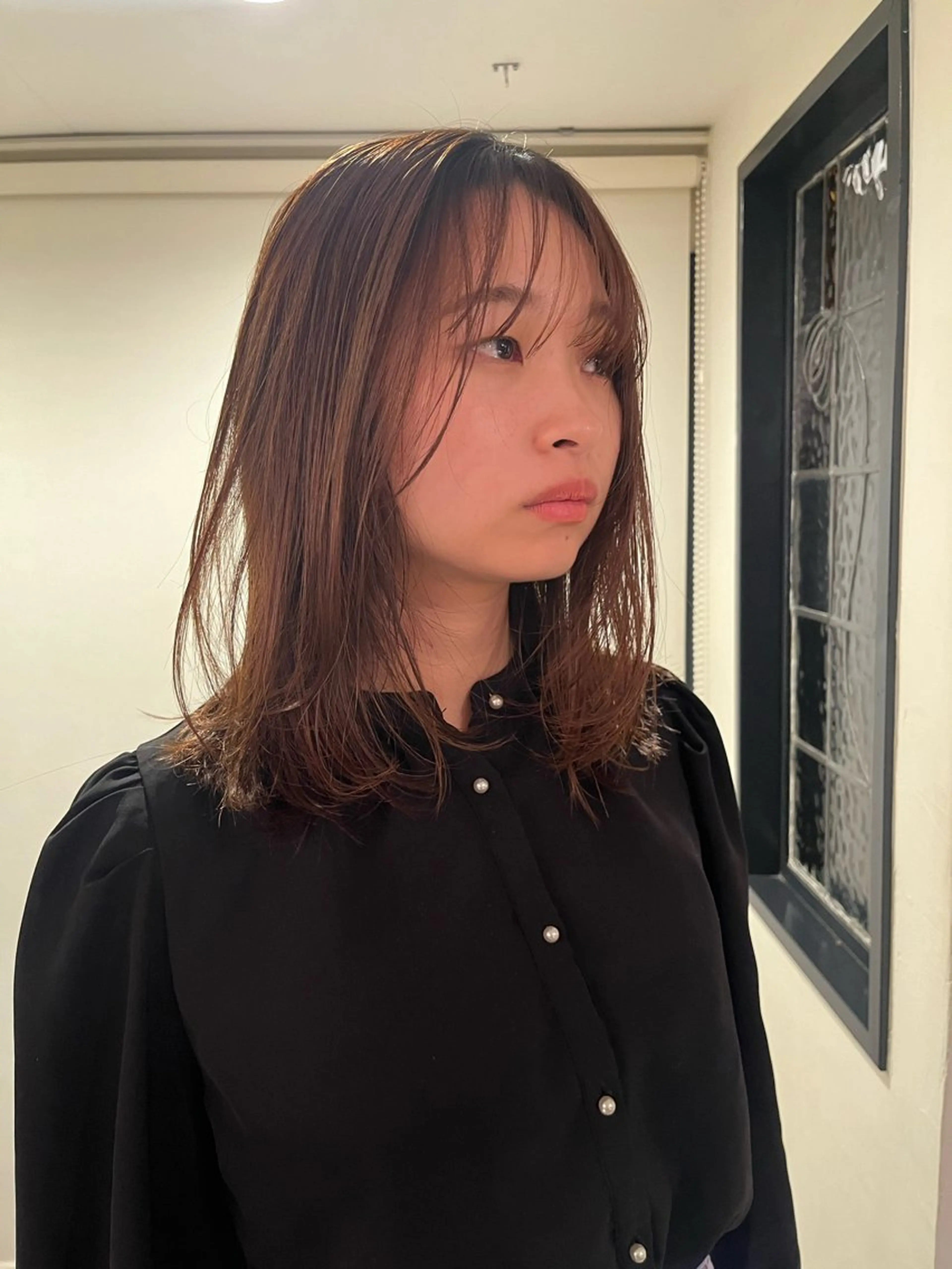 ミディアム カラー ベージュカラー 顔周りカット レイヤーカット 🧸メンズカット 🧸conatsuのヘアスタイル