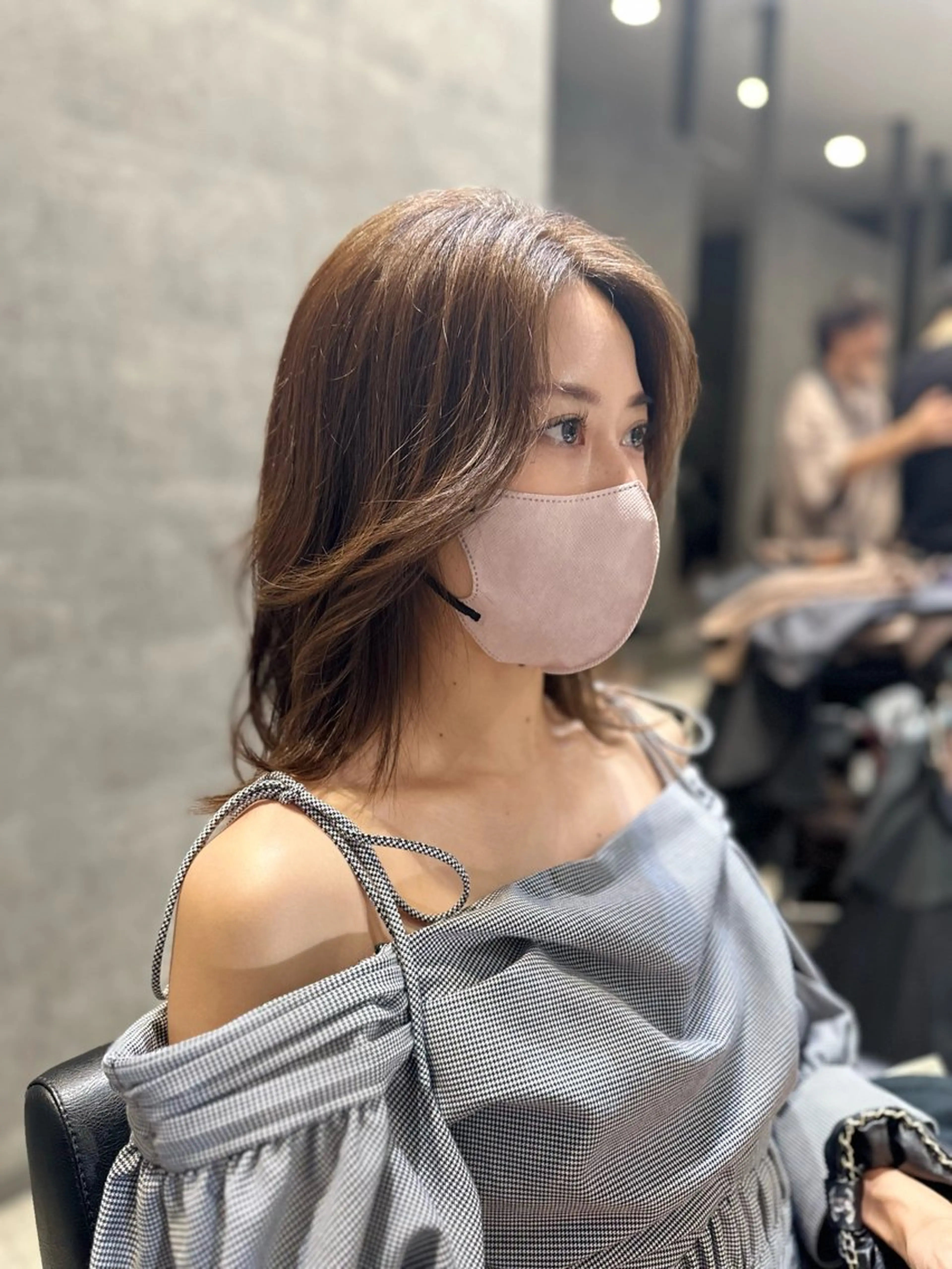 ミディアム カット ヘアカラー _WHITE鳳店所属・_WHITE /藤田唯生のヘアスタイル