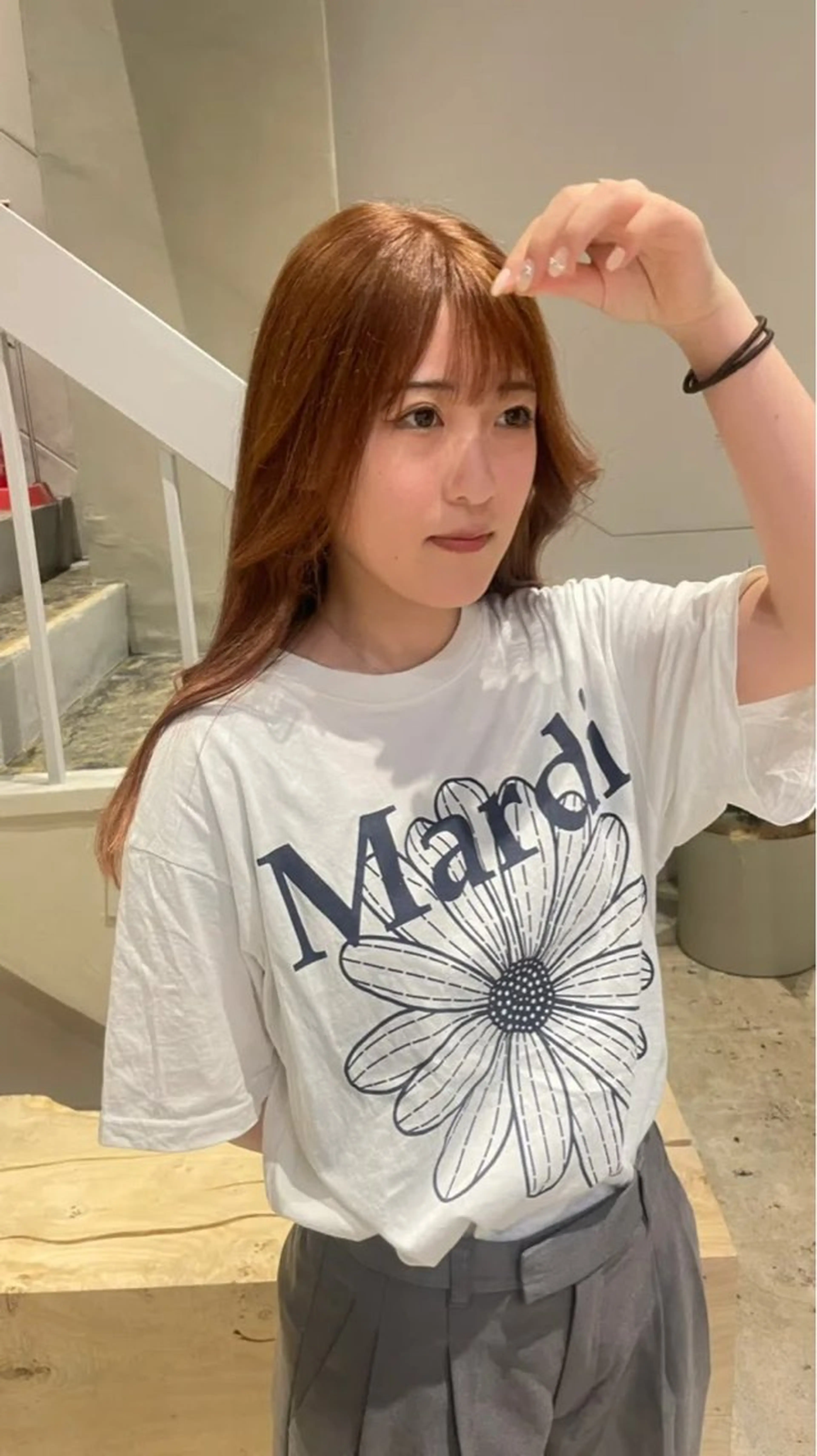 カラー ブリーチ ダブルカラー ブリーチなしカラー パーマ/透明感カラー 小松のヘアスタイル