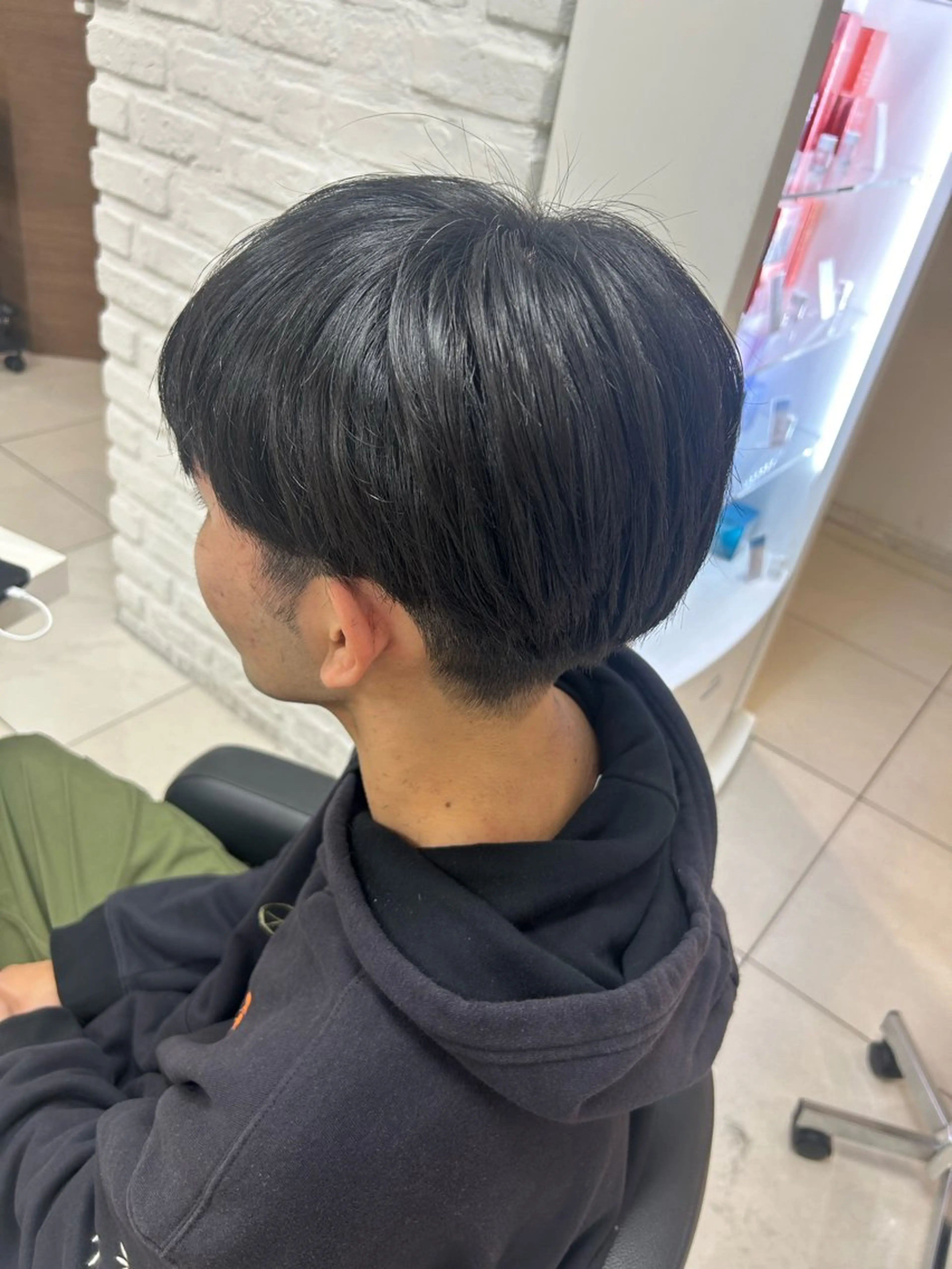 ショート パーマ カット 縮毛矯正 【縮毛矯正/レディー スカット】美涼🎀のヘアスタイル