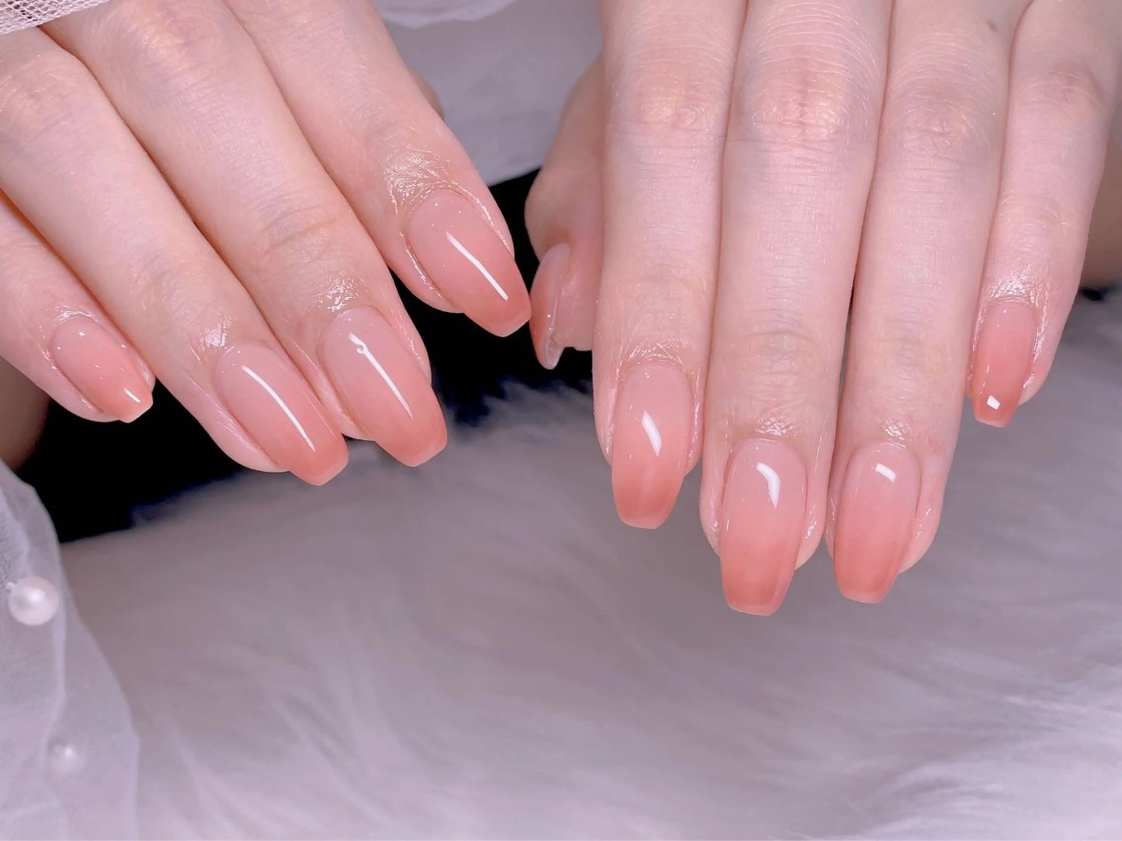 🌸《自爪》🌸大人気カラーグラデーション 【新規ソフトジェルオフ無料】の写真