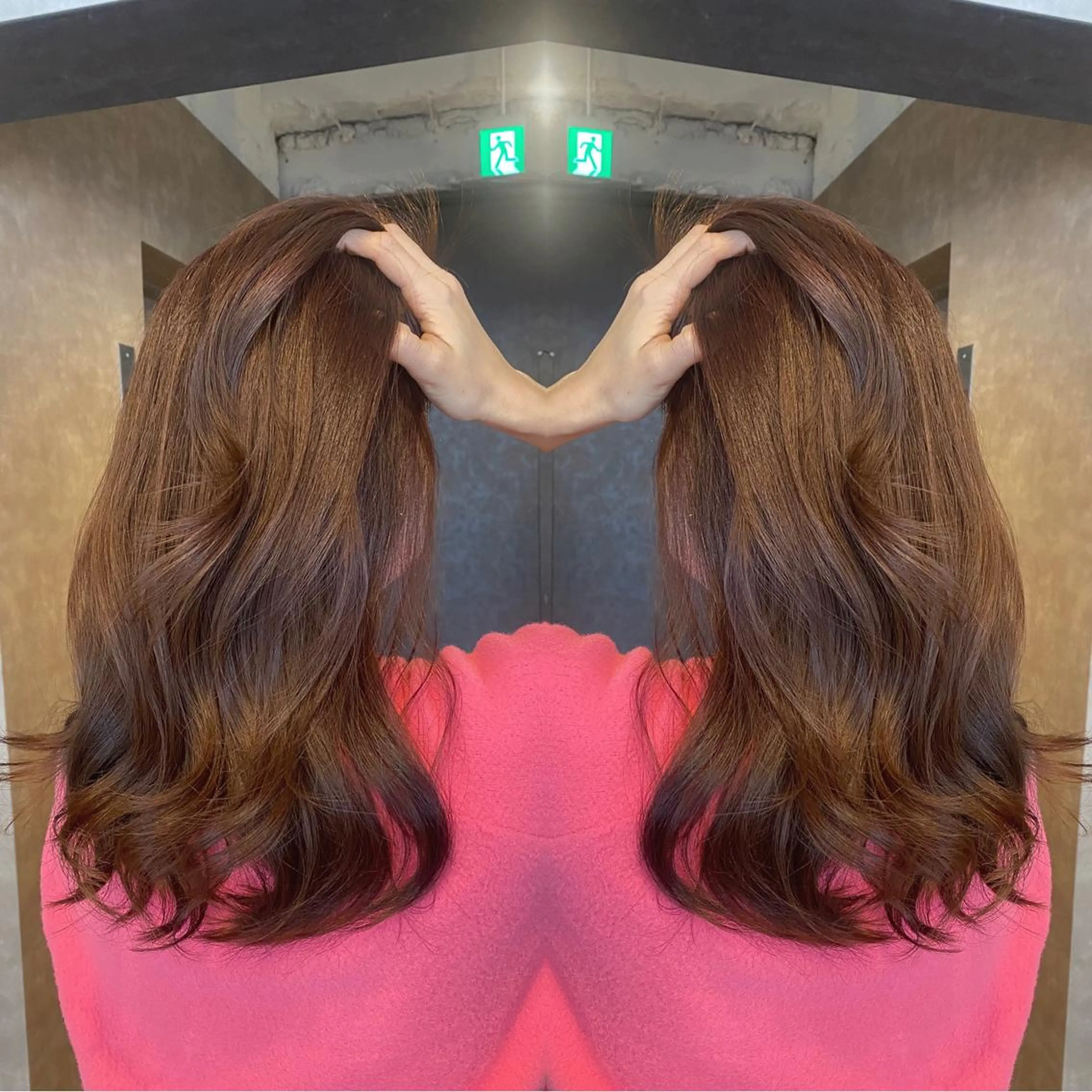 ロング カラー カット トリートメント tocca 💜石田愛結💜のヘアスタイル