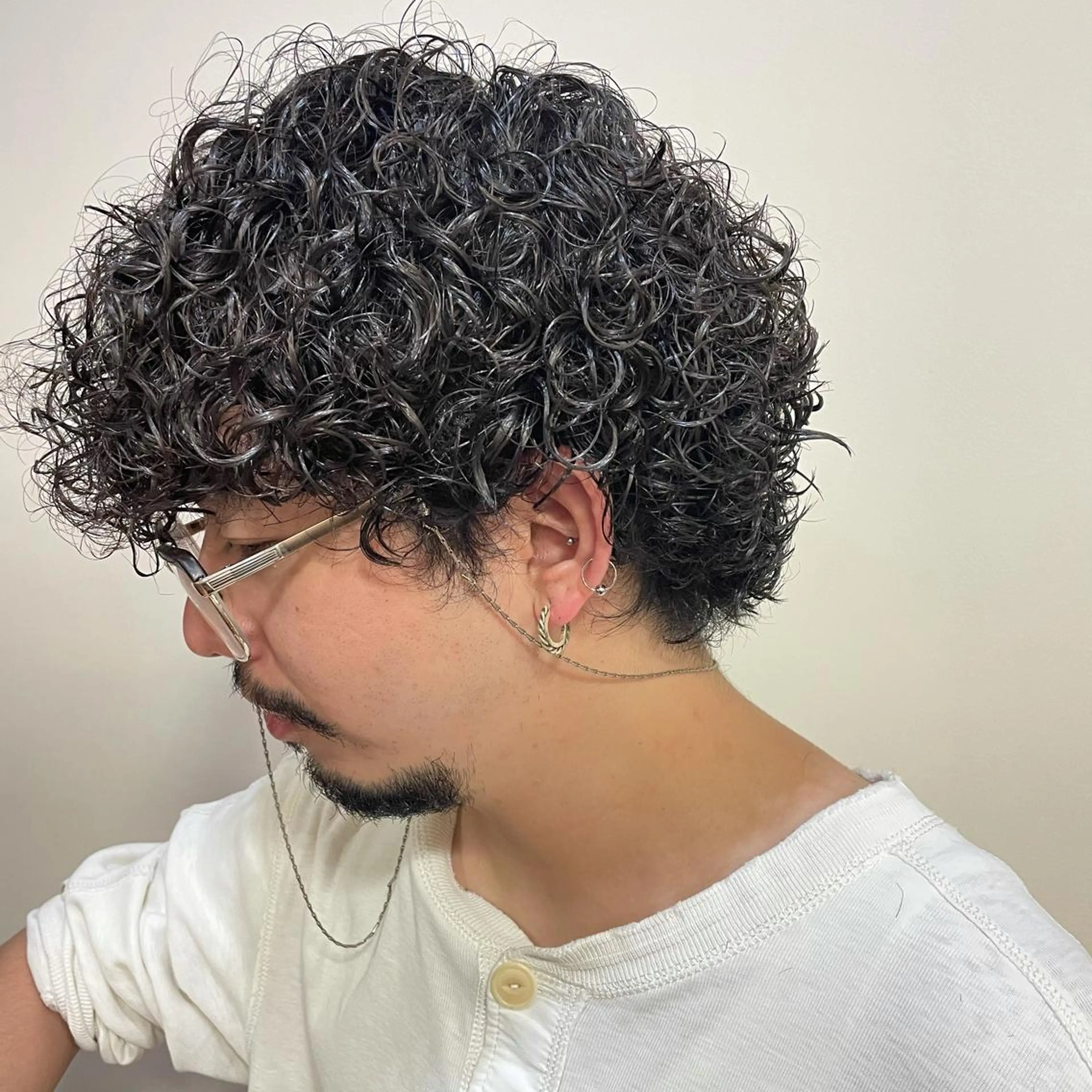 パーマ ミニボブ/カット モデル/渋谷/ 宍戸のヘアスタイル