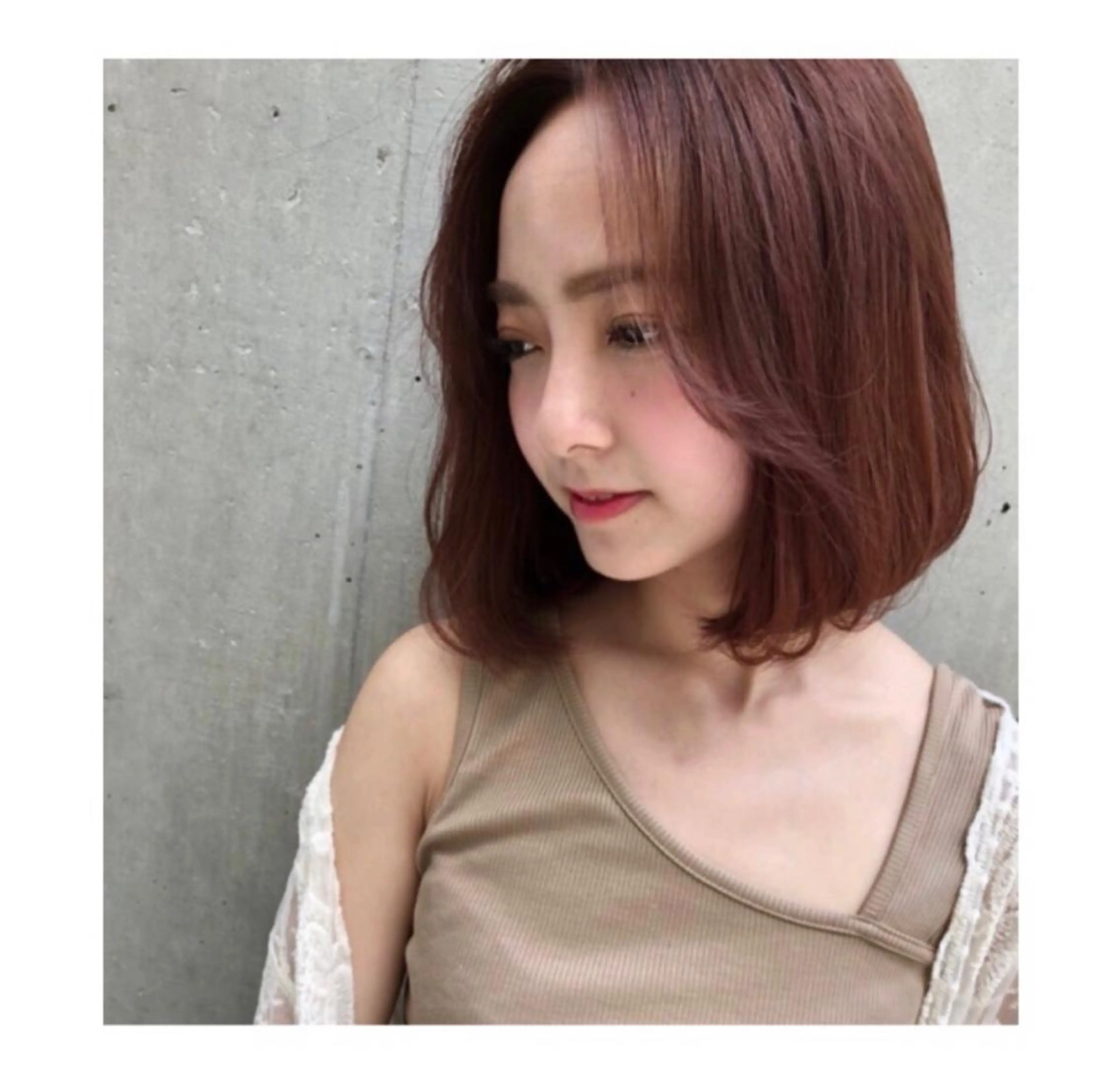 ミディアム ボブ YoLo ．所属・あかり🌷 カラーリストのヘアスタイル