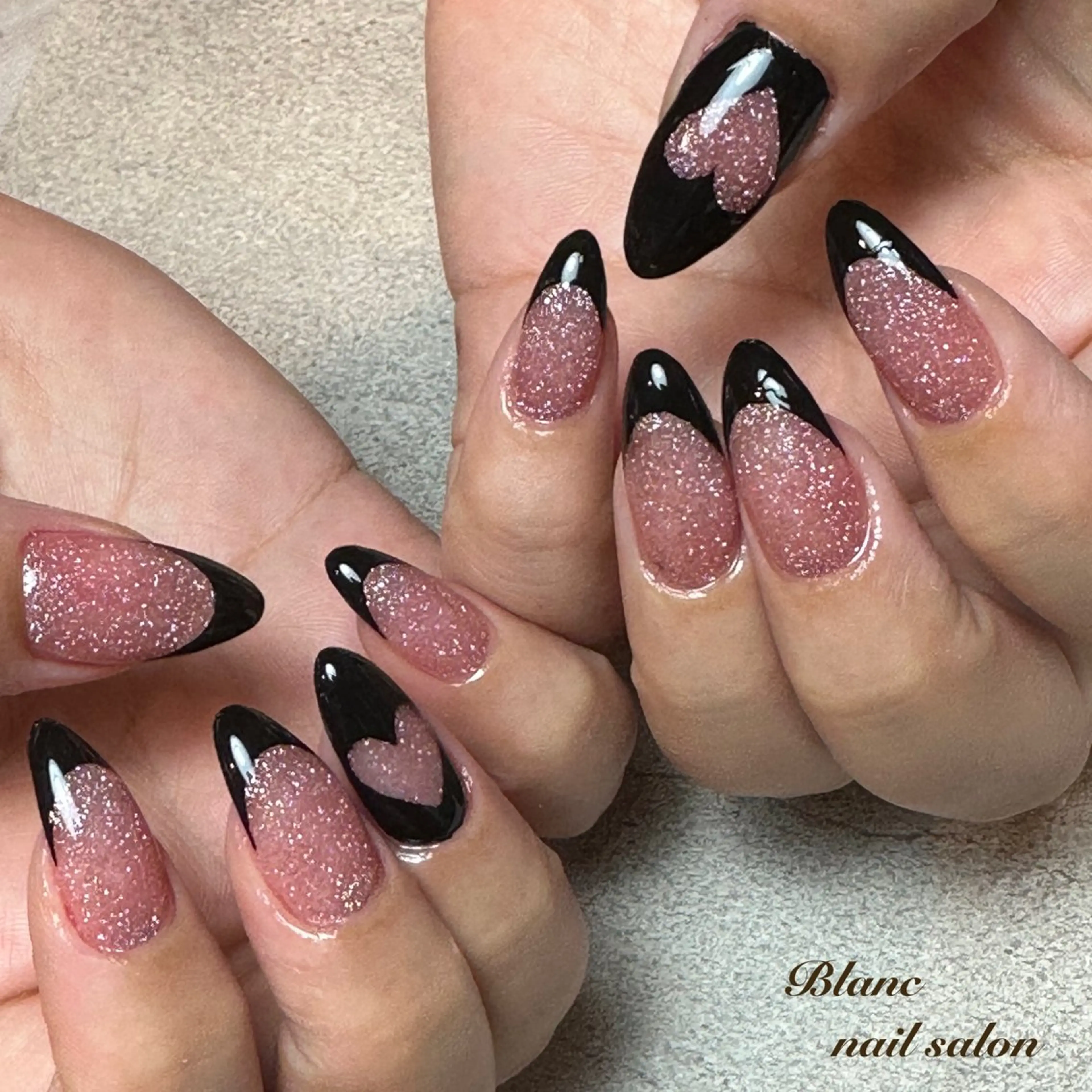 ネイル ハート Blanc ブランのネイルデザイン