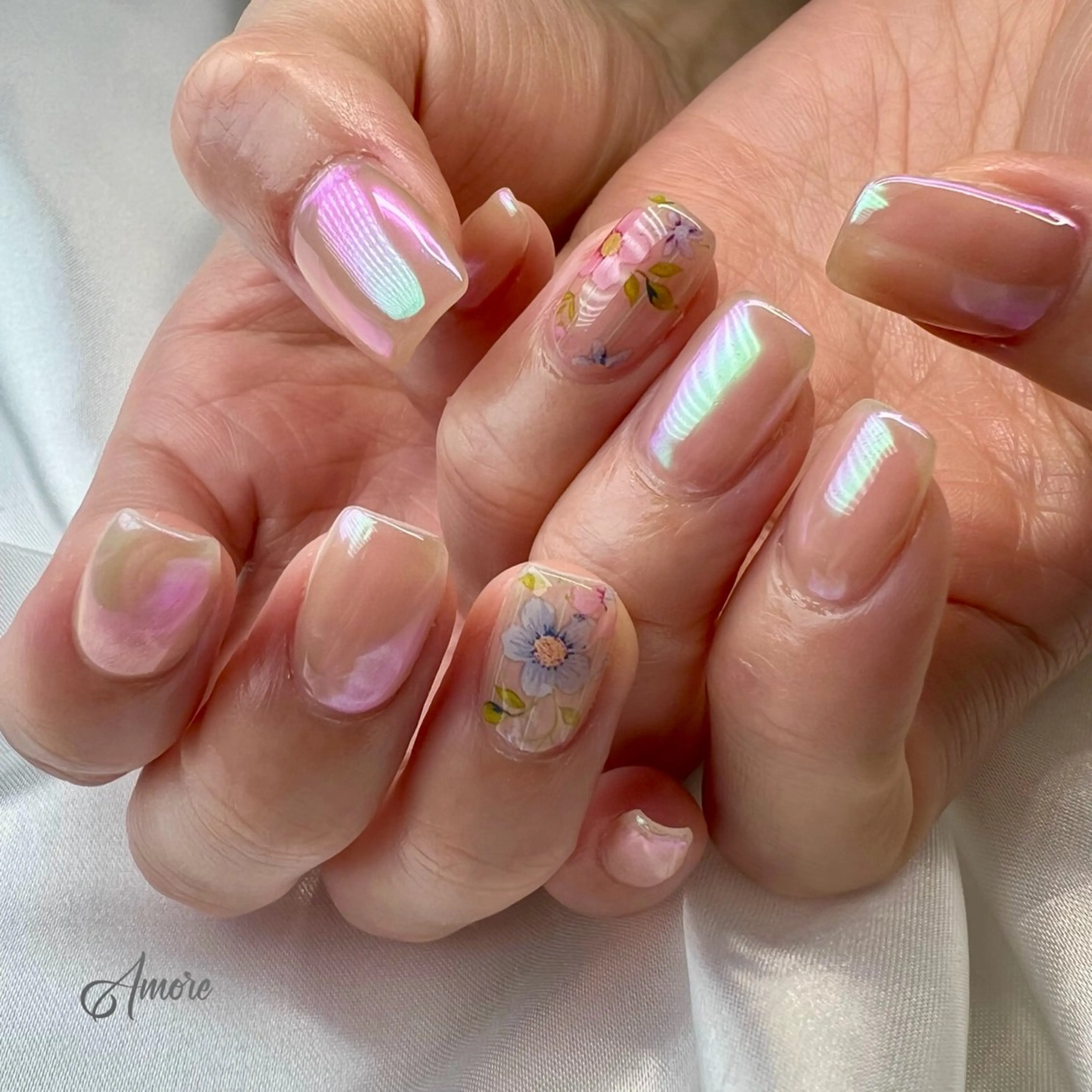 ネイル ジェルネイル キラキラネイル 韓国ネイル マグネットネイル ミラーネイル You kyehwaのネイルデザイン