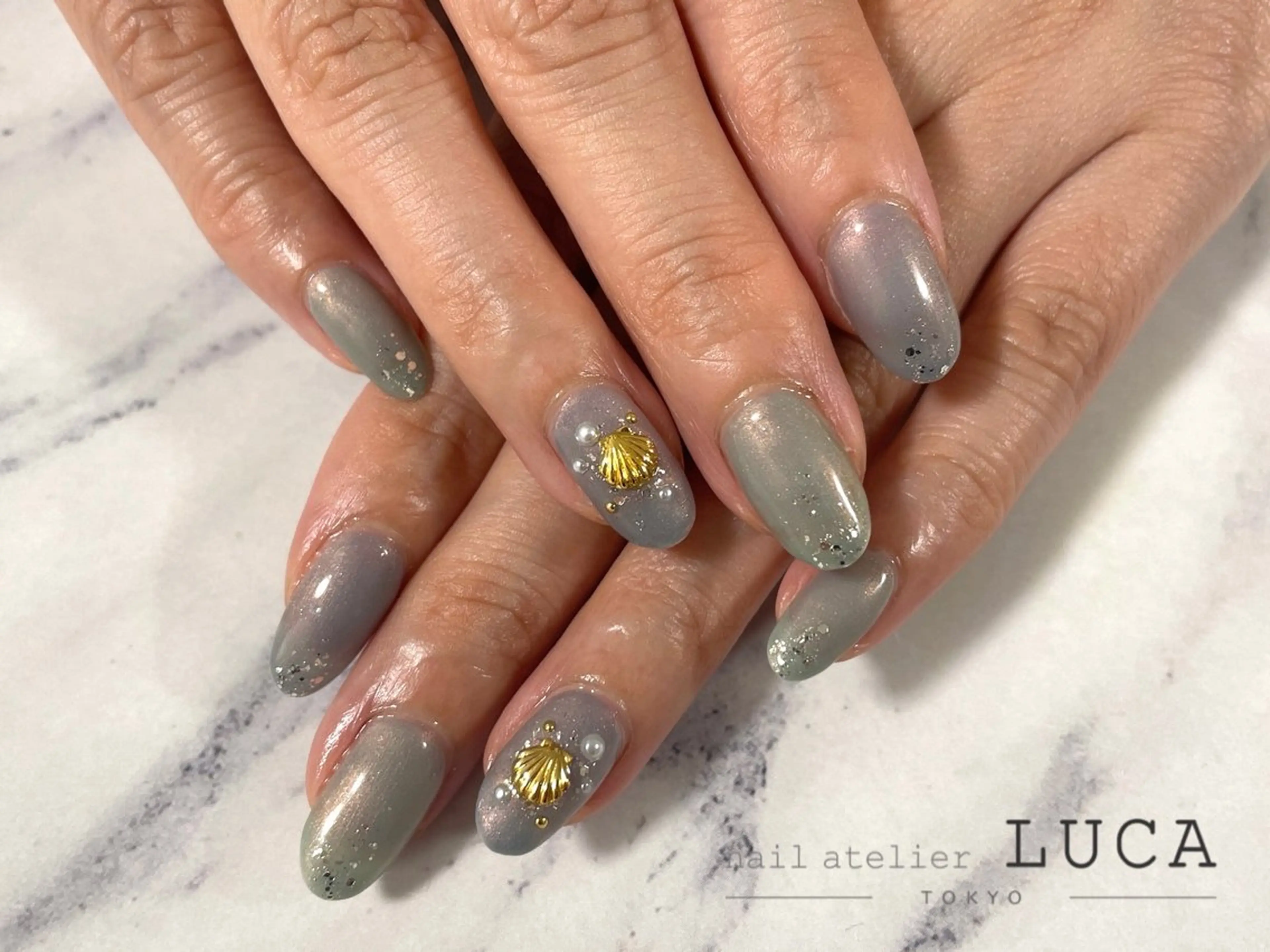 ネイル フレンチネイル ジェルネイル パラジェル ネイルアトリエルカ 米原のネイルデザイン