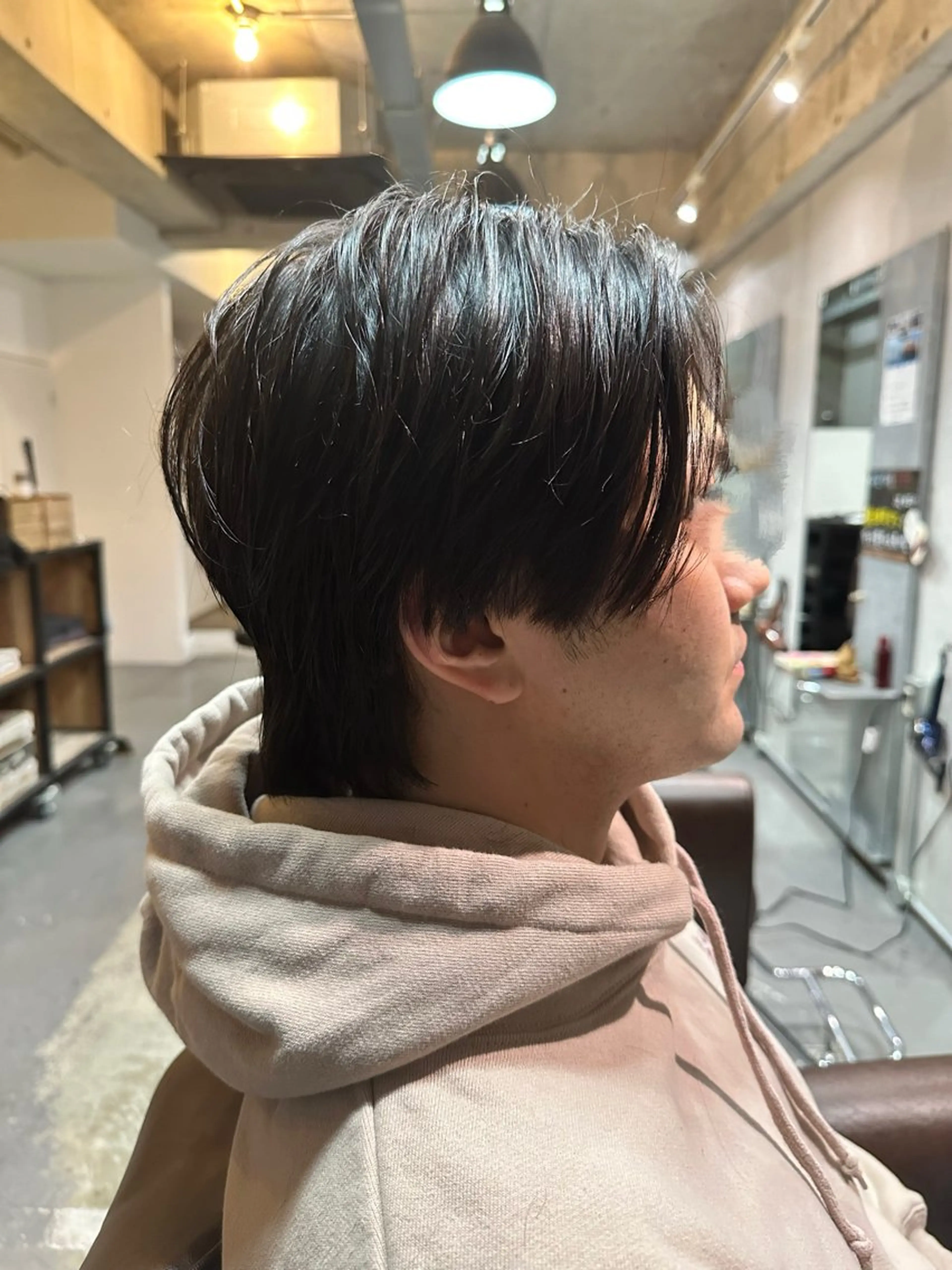 ミディアム メンズ カット 三宅 亨表のヘアスタイル