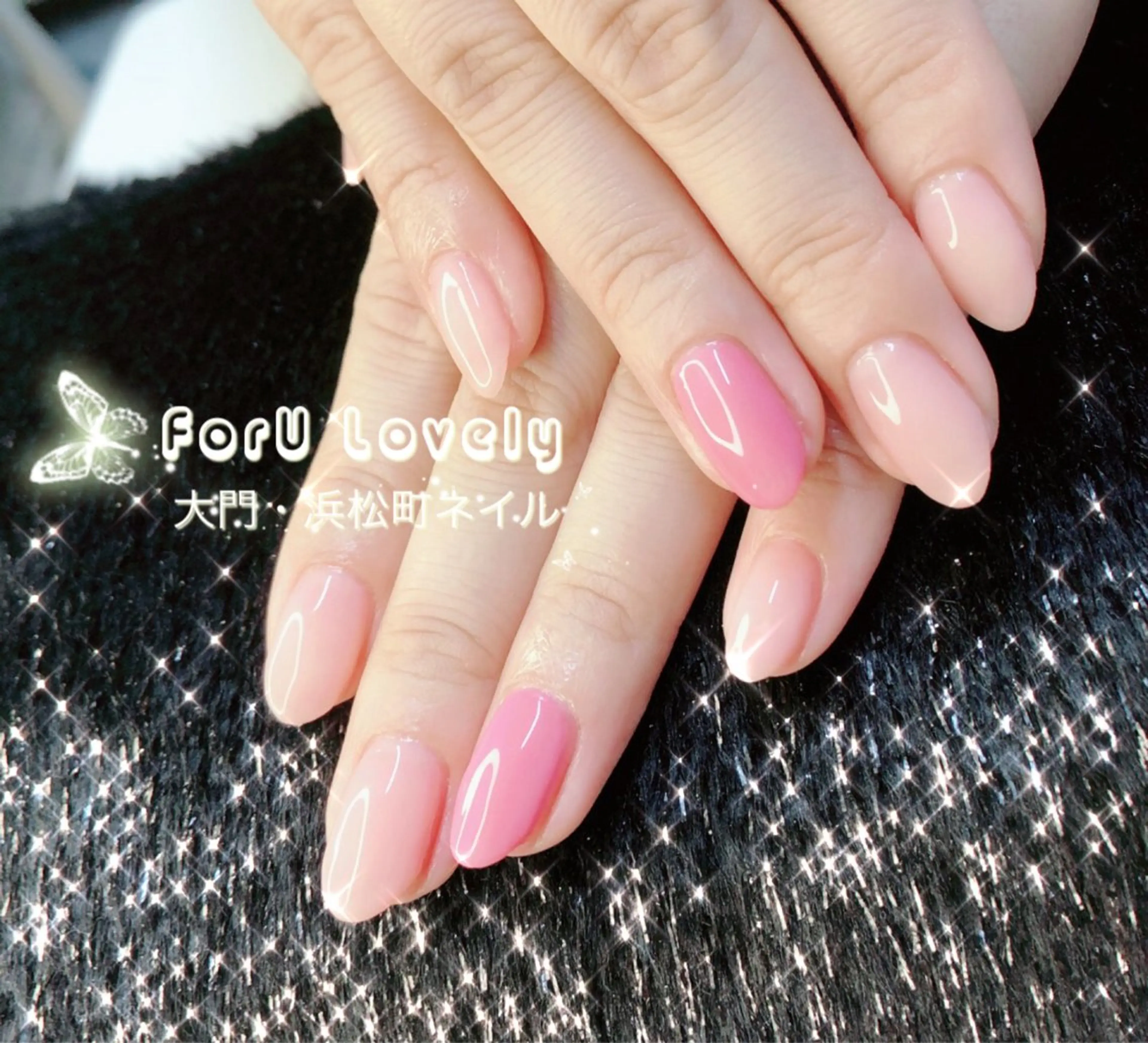 ネイル 桜ネイル フットネイル フレンチネイル ジェルネイル グラデーション ハンドネイル ハンドケア 大門浜松町 ネイルのネイルデザイン