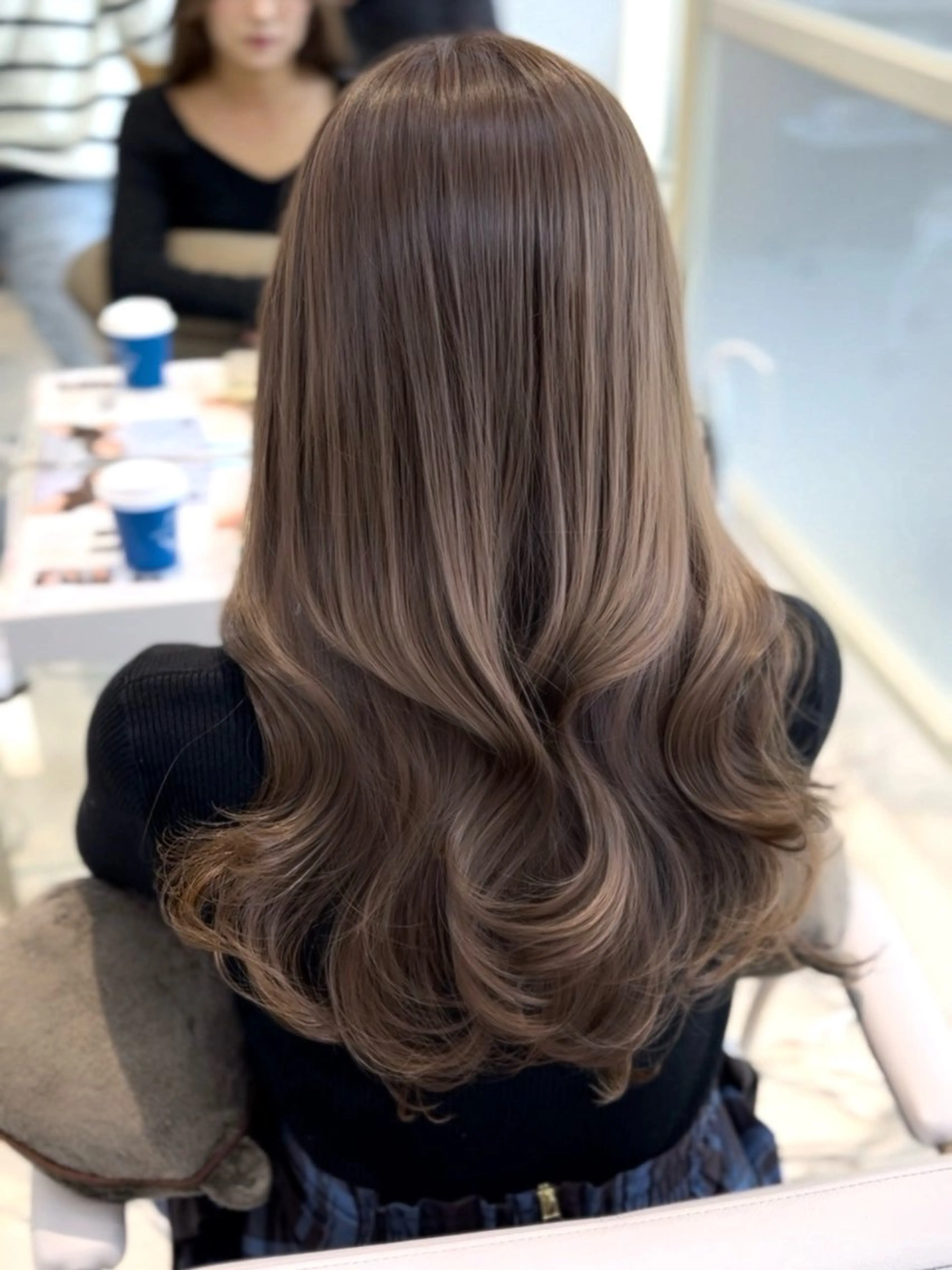 ロング カラー レイヤーカット カット ヘアカラー トリートメント 顔周り特化/韓国ヘア /レイヤー/吉野幸大のヘアスタイル