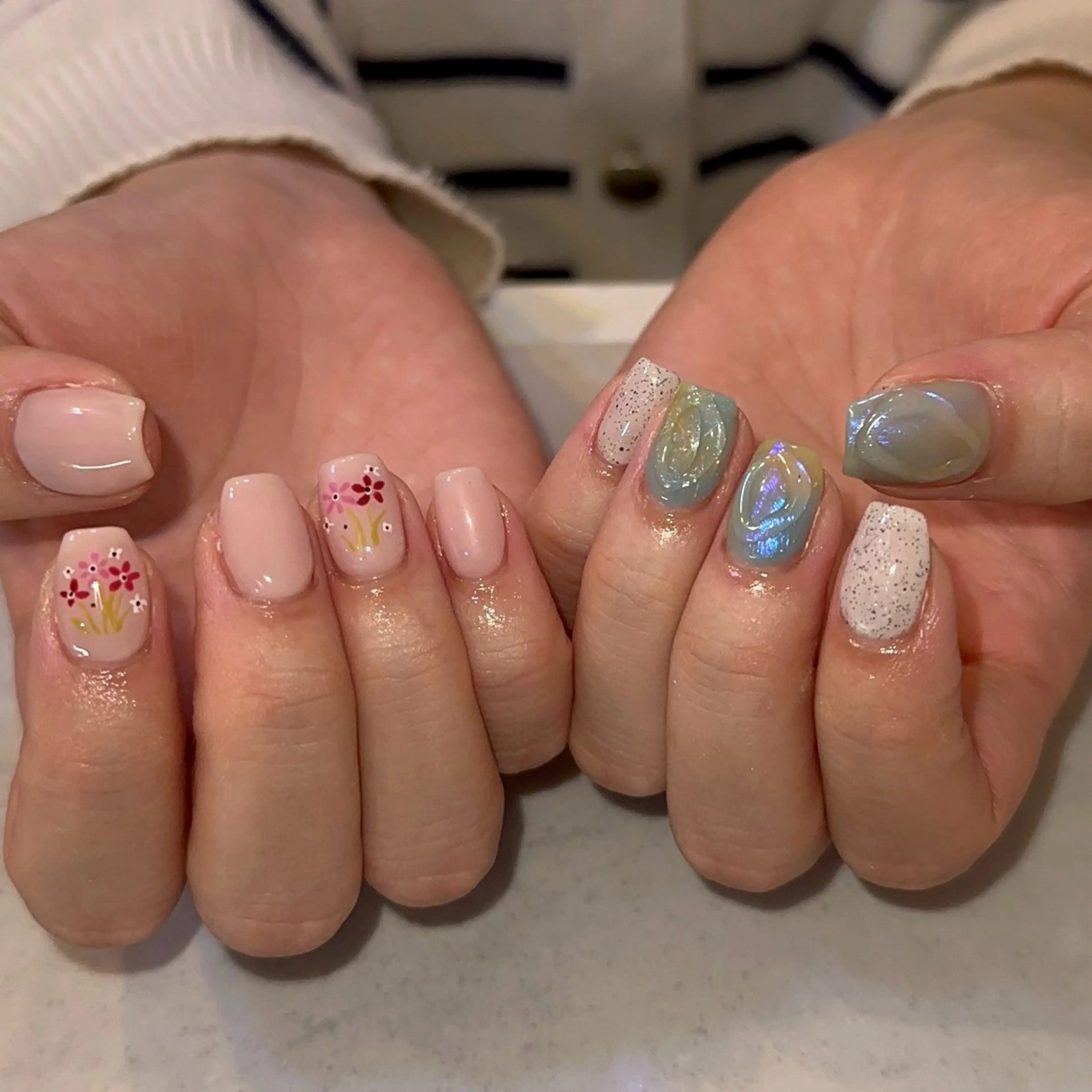 ネイル ハンドネイル elu船橋 SAKURAのネイルデザイン