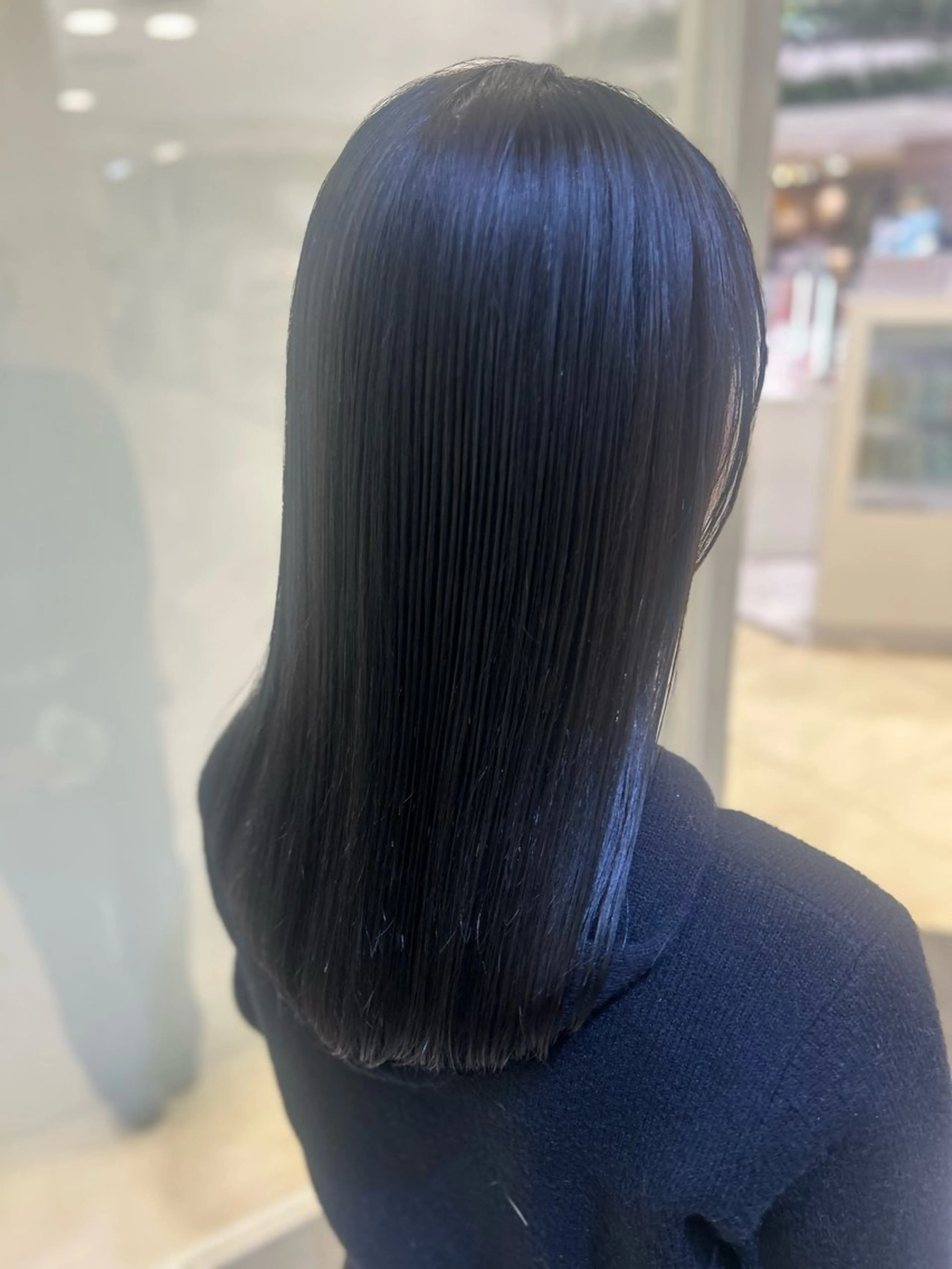 セミロング パーマ カット 縮毛矯正 トリートメント 髪質改善/縮毛矯正 ササキナツミのヘアスタイル