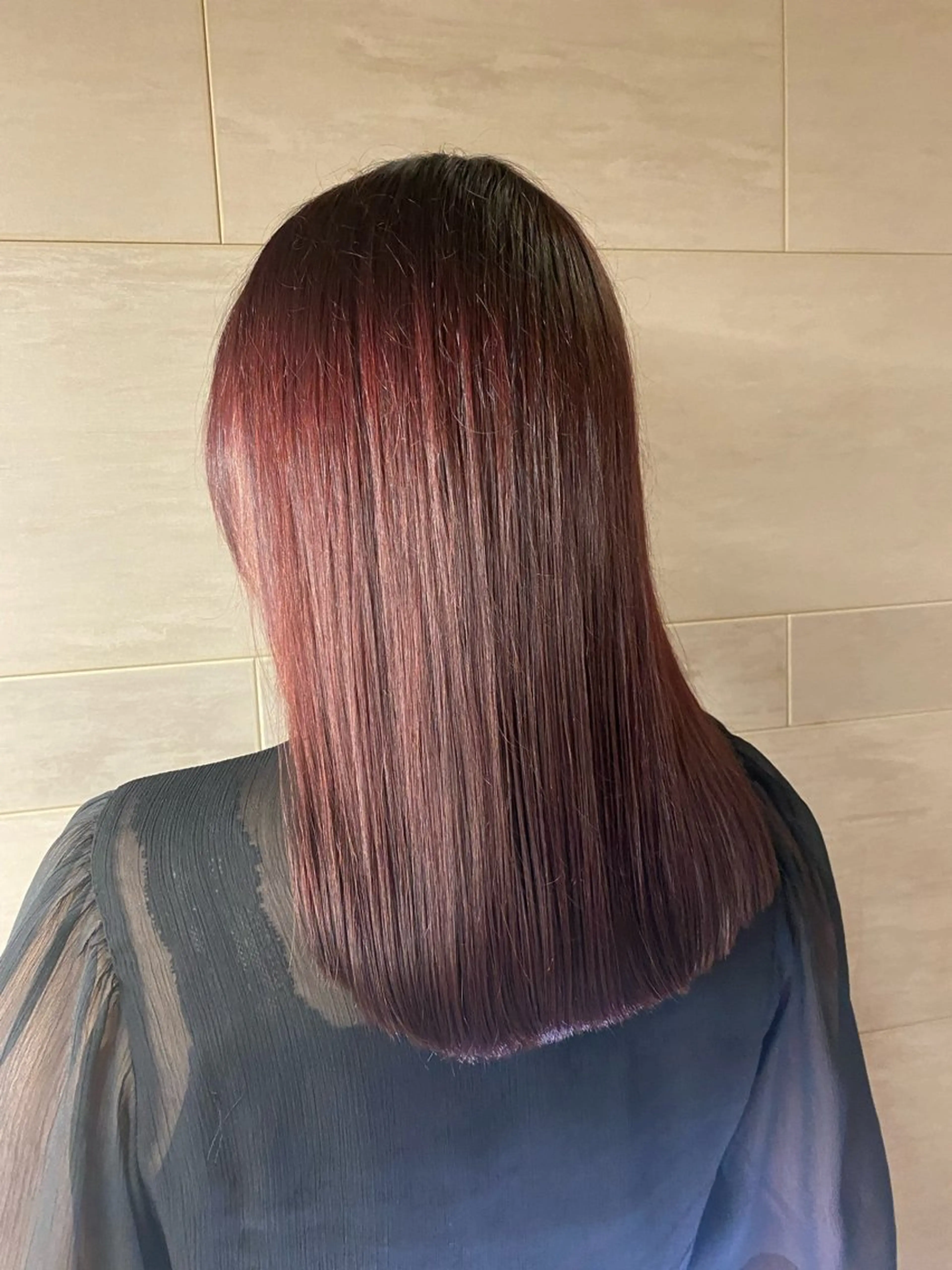 AVEDAフルカラー＋Aujuaトリートメント⚠️ブリーチなしワンカラーのみの写真