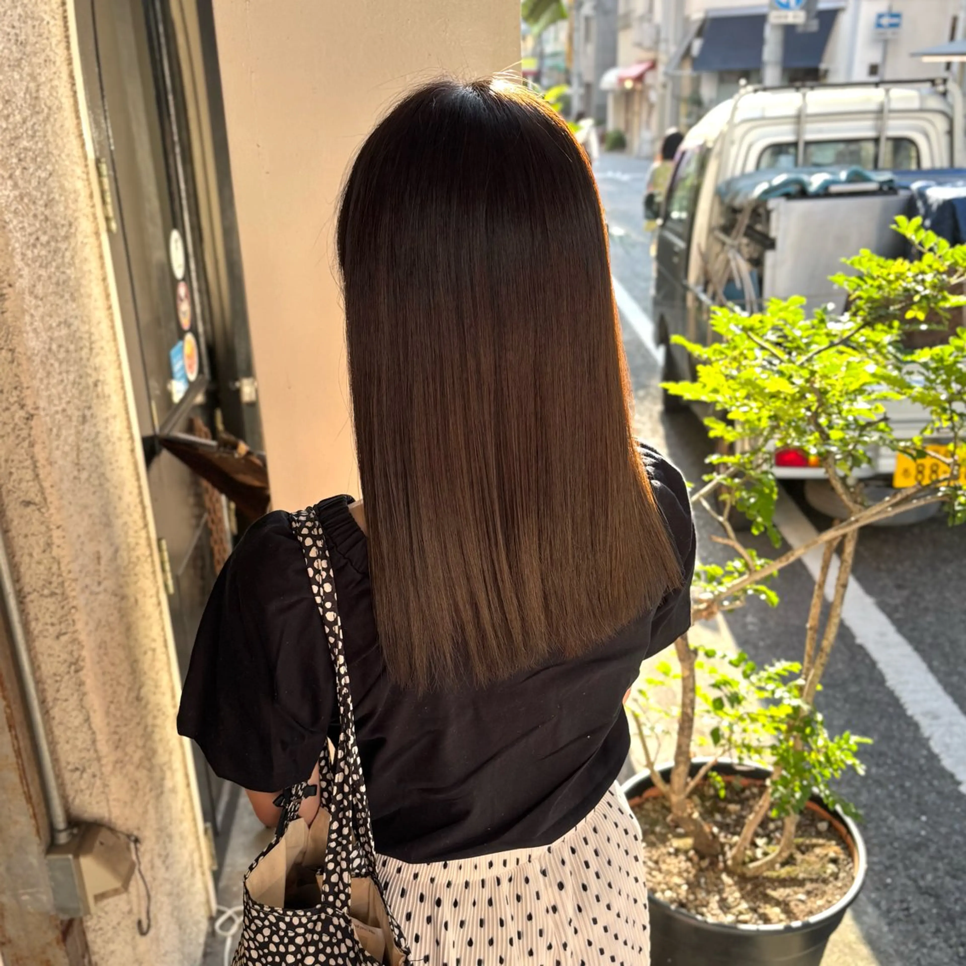 髪質改善カラーの写真