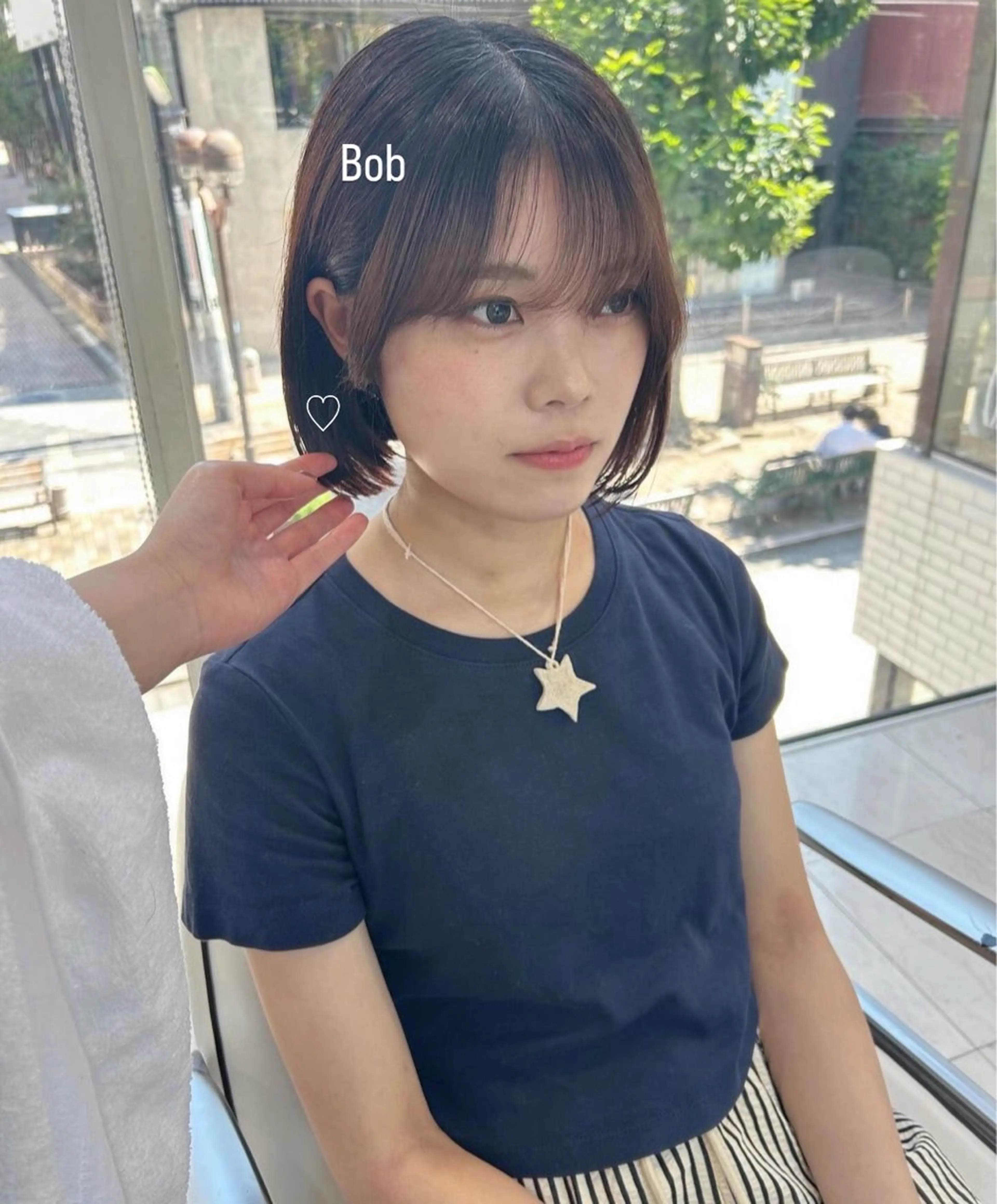 ショート ボブ ありむらもえ/ 透明感カラーのヘアスタイル