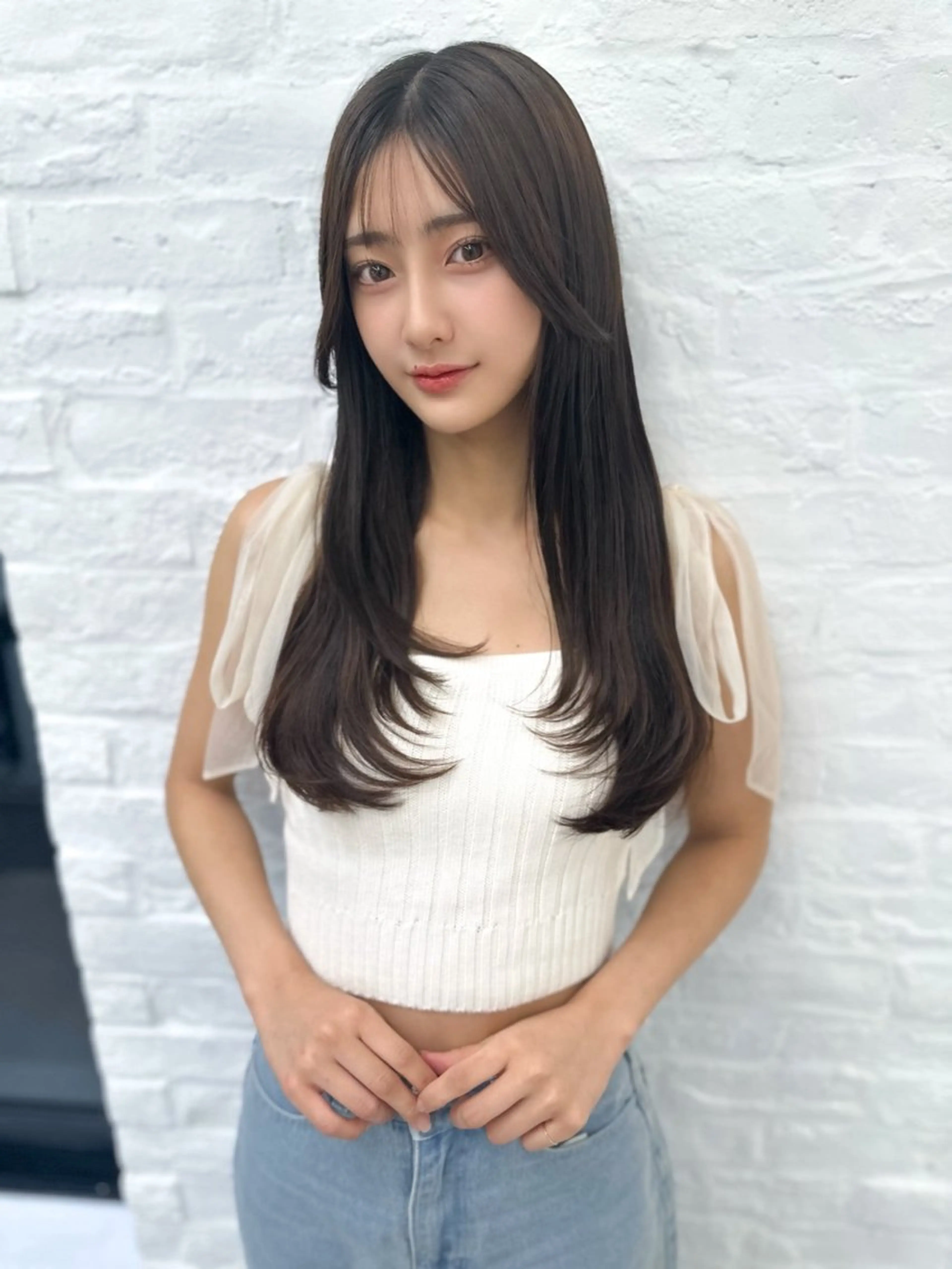 セミロング カット ヘアカラー トリートメント ヘッドスパ ヘアセット 前髪顔まわりカット 🌈中村海聖のヘアスタイル