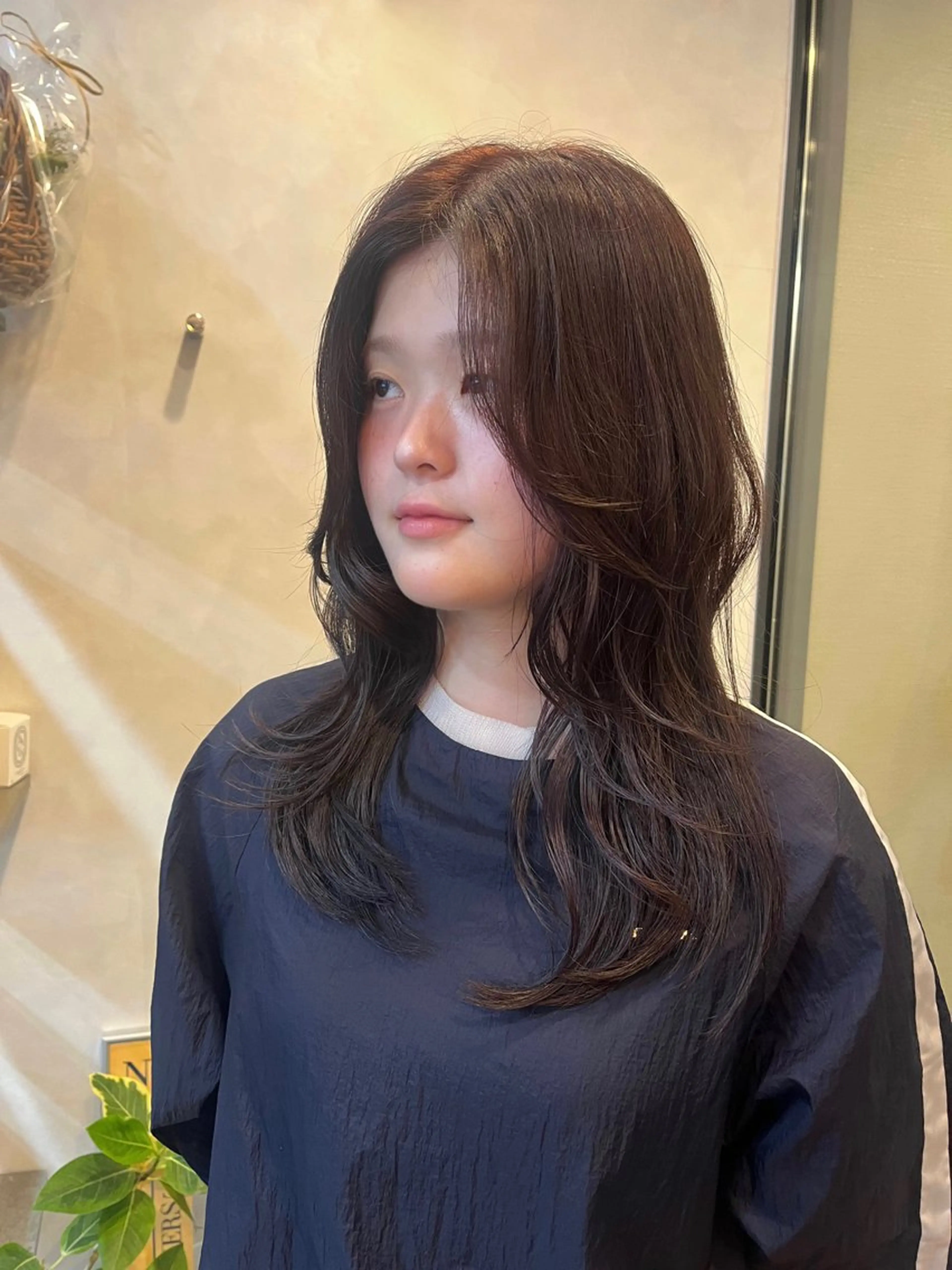 ロング カラー ブラウンカラー ハッシュカット レイヤー/暖色/ 髪質改善/永礼芳果のヘアスタイル