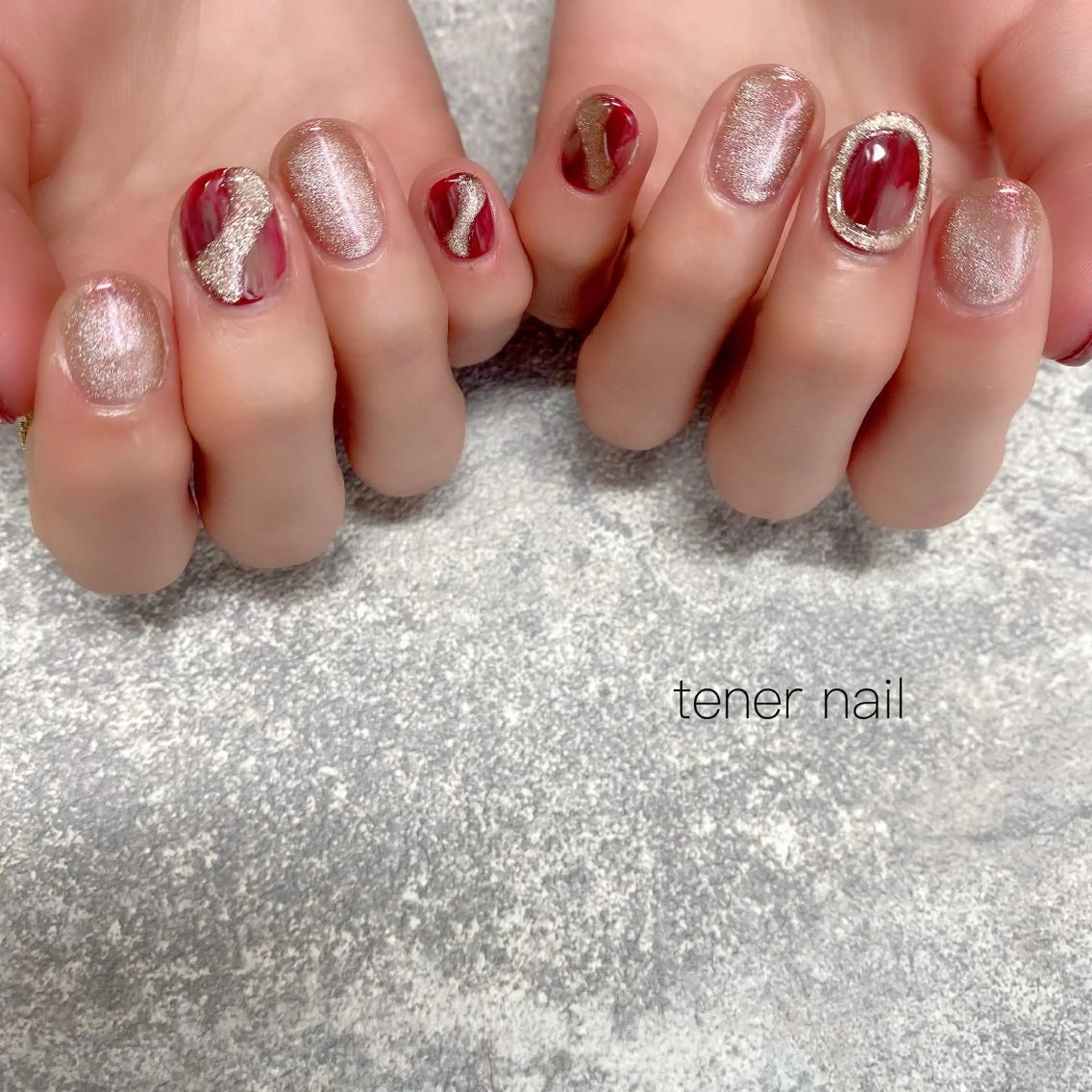 ネイル マグネットネイル ニュアンスネイル tener  nail  テネルネイル所属・テネルネイル tener nailのネイルデザイン
