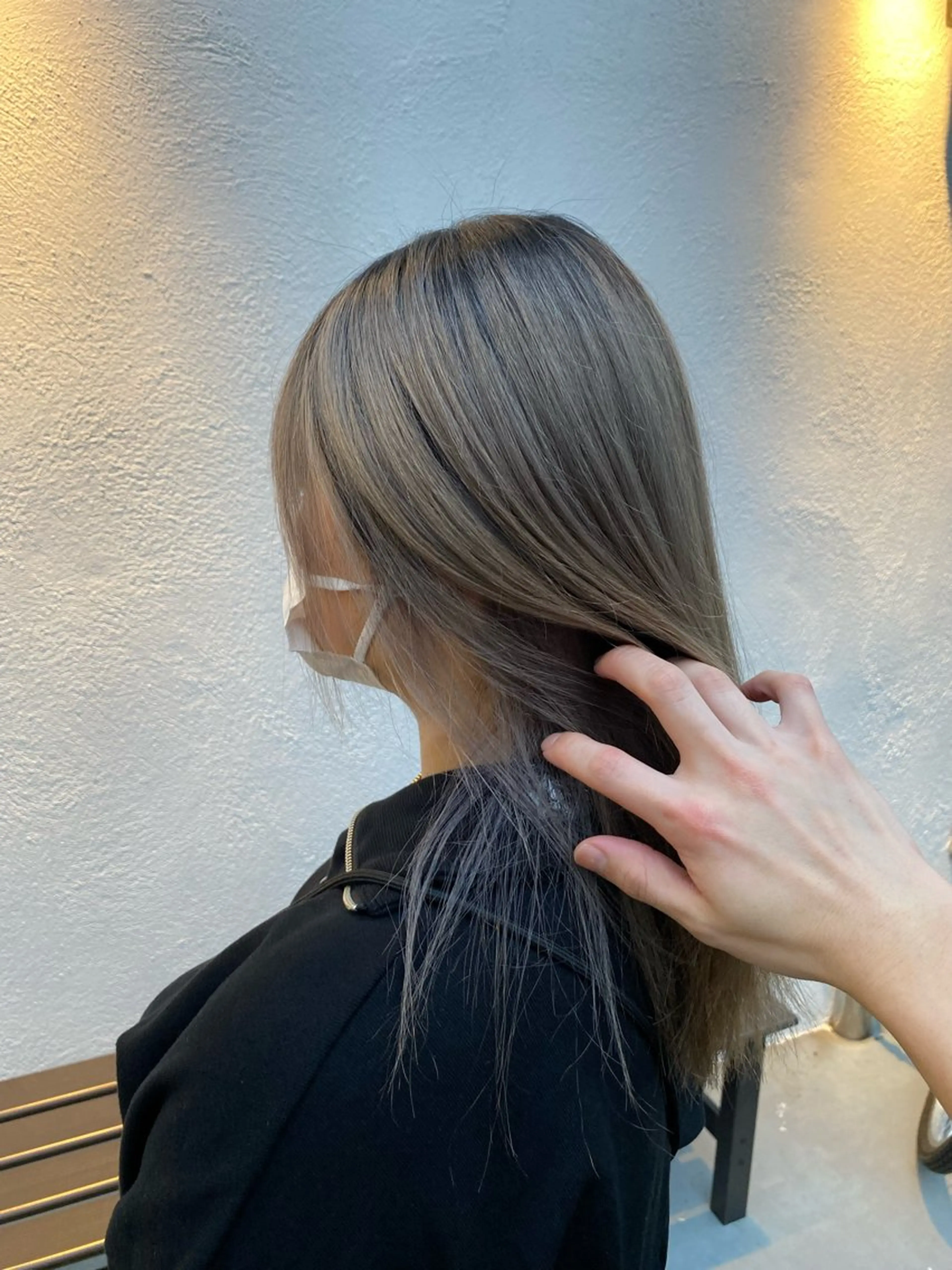 セミロング カラー パーマ ヘアアレンジ メンズ キッズ HairSignature所属・ブリーチ指名神戸 No.1美容師RENのヘアスタイル