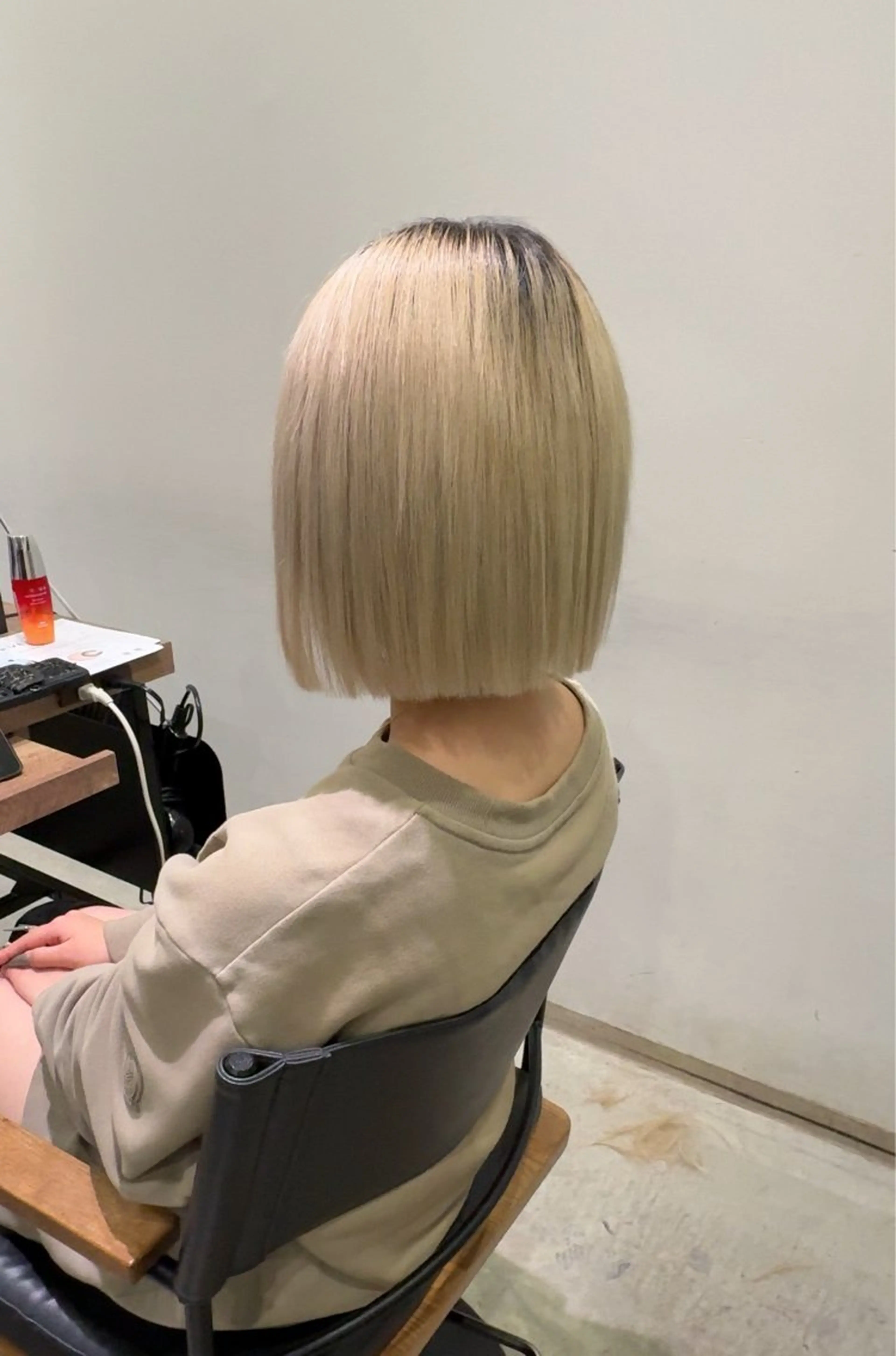 ミディアム ボブ カット CHESS所属・星 優南のヘアスタイル