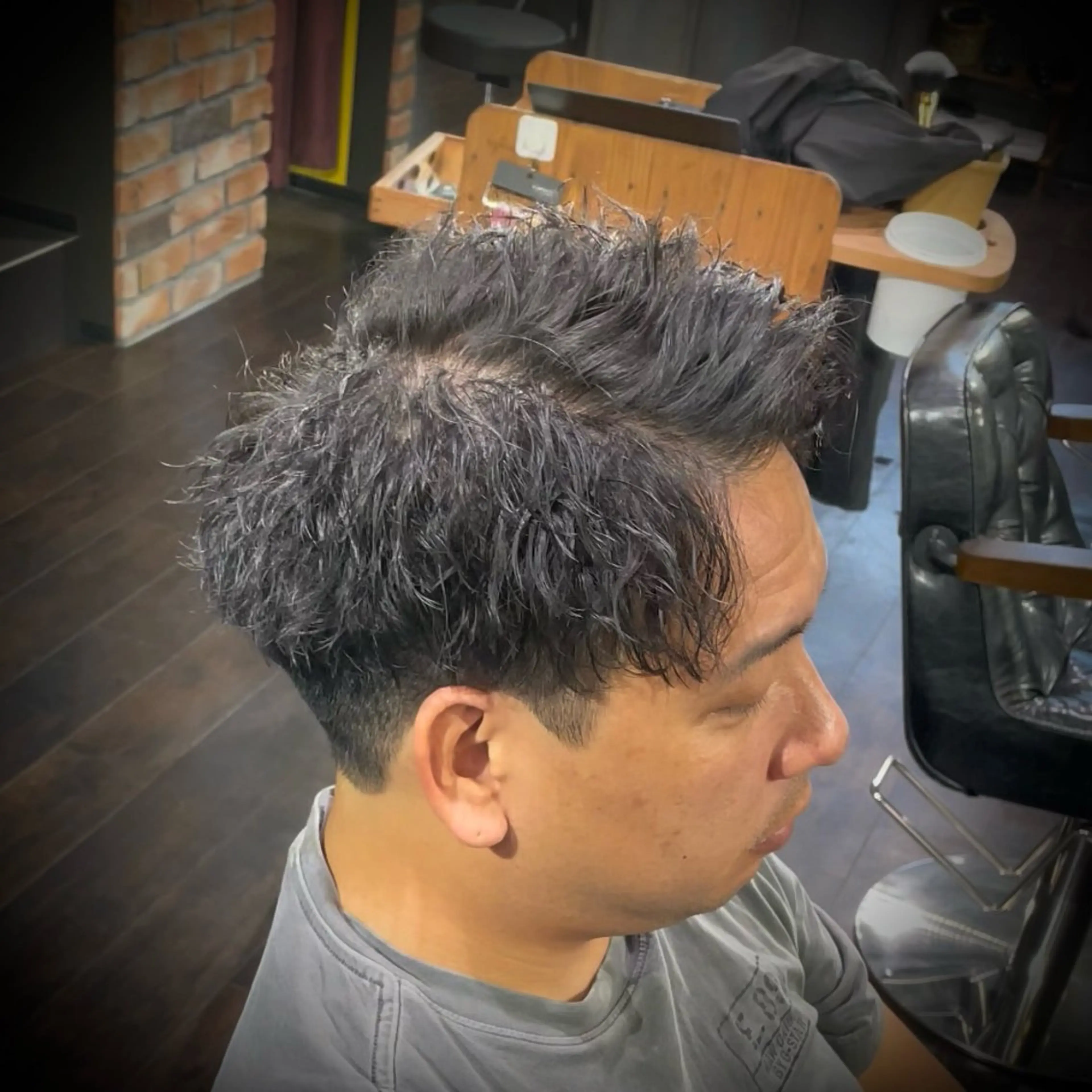 メンズ アップバング 【⛓️超メンズ特化 NAOTO⛓️】のヘアスタイル