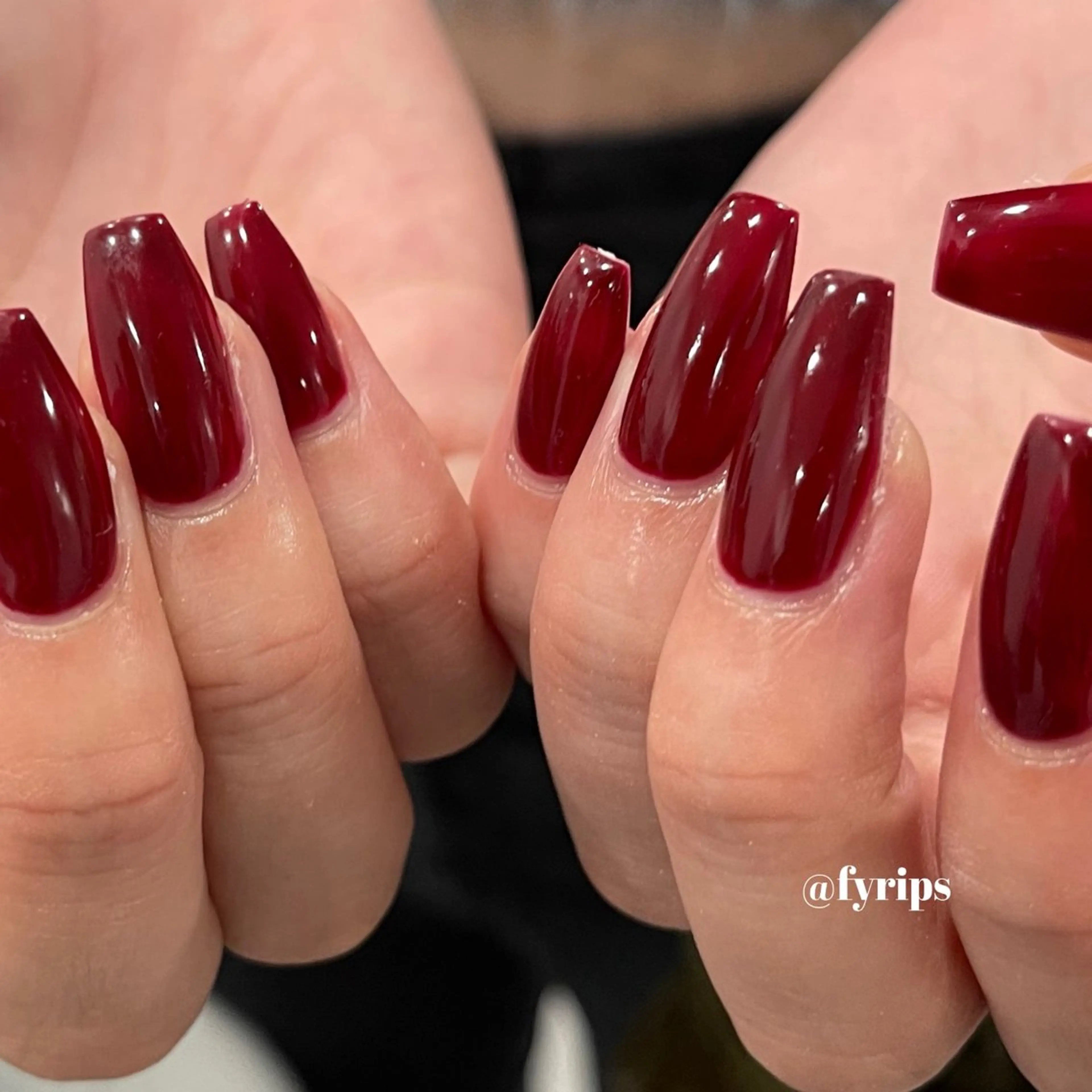 ネイル ボルドー ワンカラーネイル ハンドネイル karin 【吉祥寺ネイル】のネイルデザイン