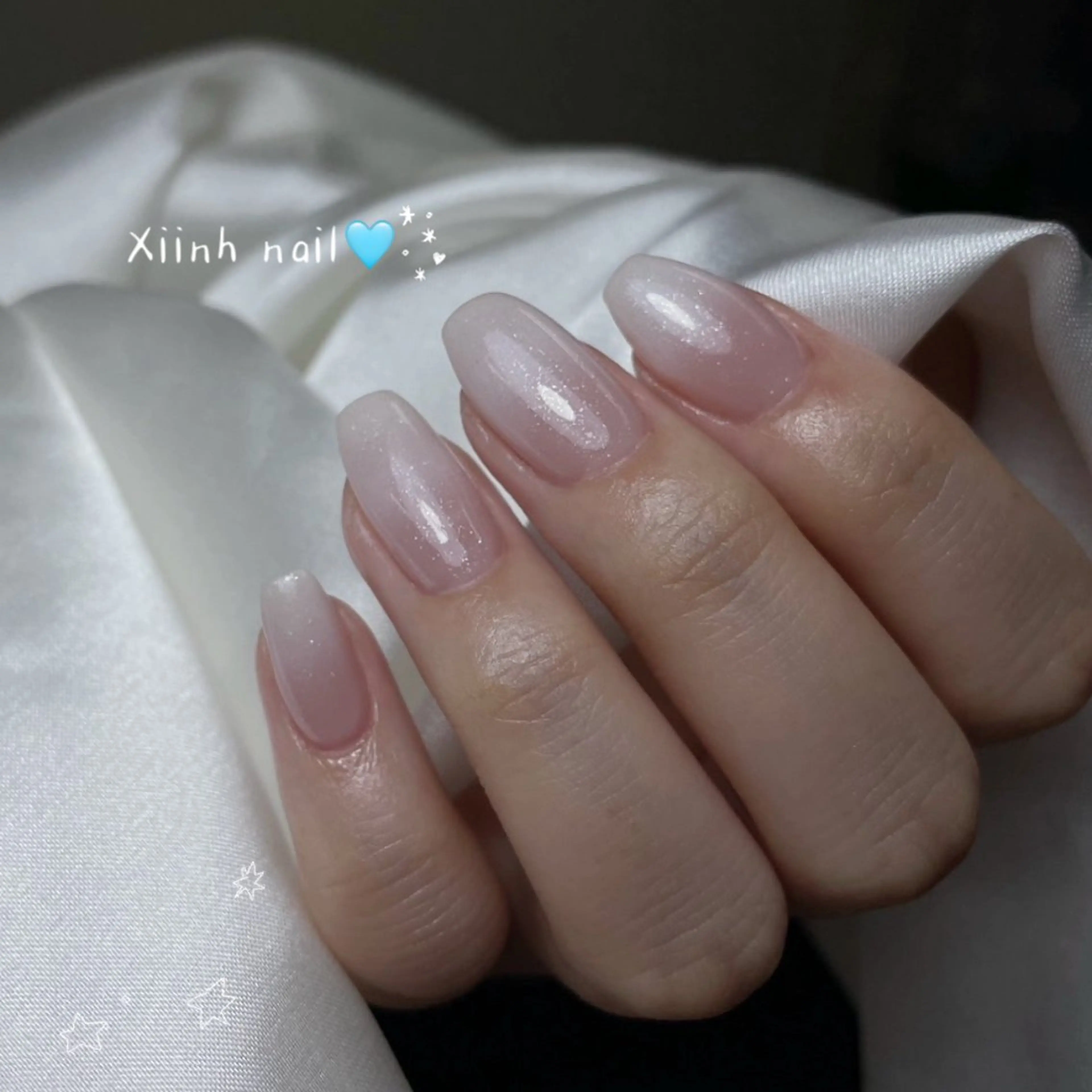 ネイル チークネイル 桜ネイル 長さ出し フットネイル ジェルネイル ハンドネイル XIINH NAIL SALONのネイルデザイン