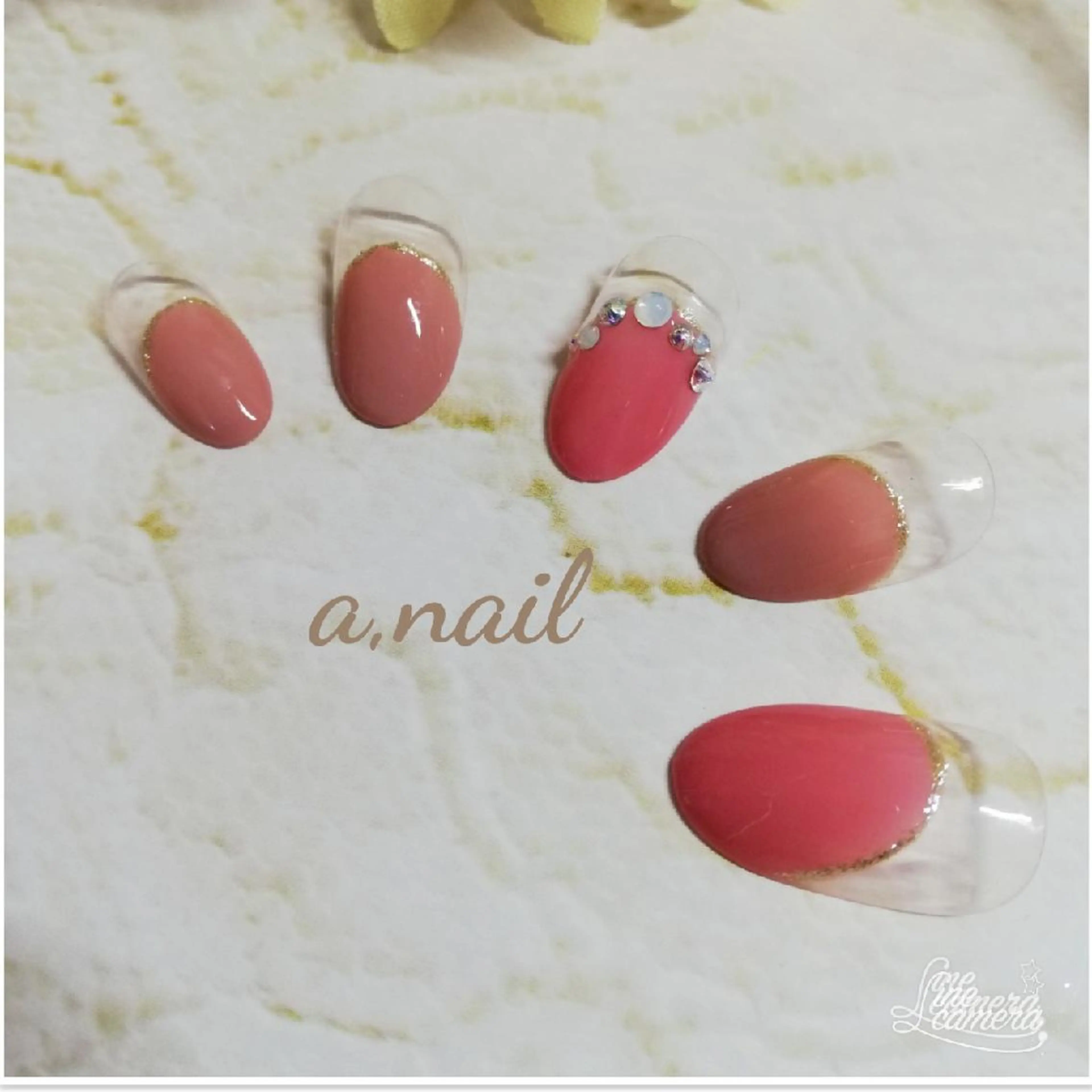 ネイル フレンチネイル 大理石ネイル(マーブル) ストーンネイル ネイルサロン エーネイルのネイルデザイン