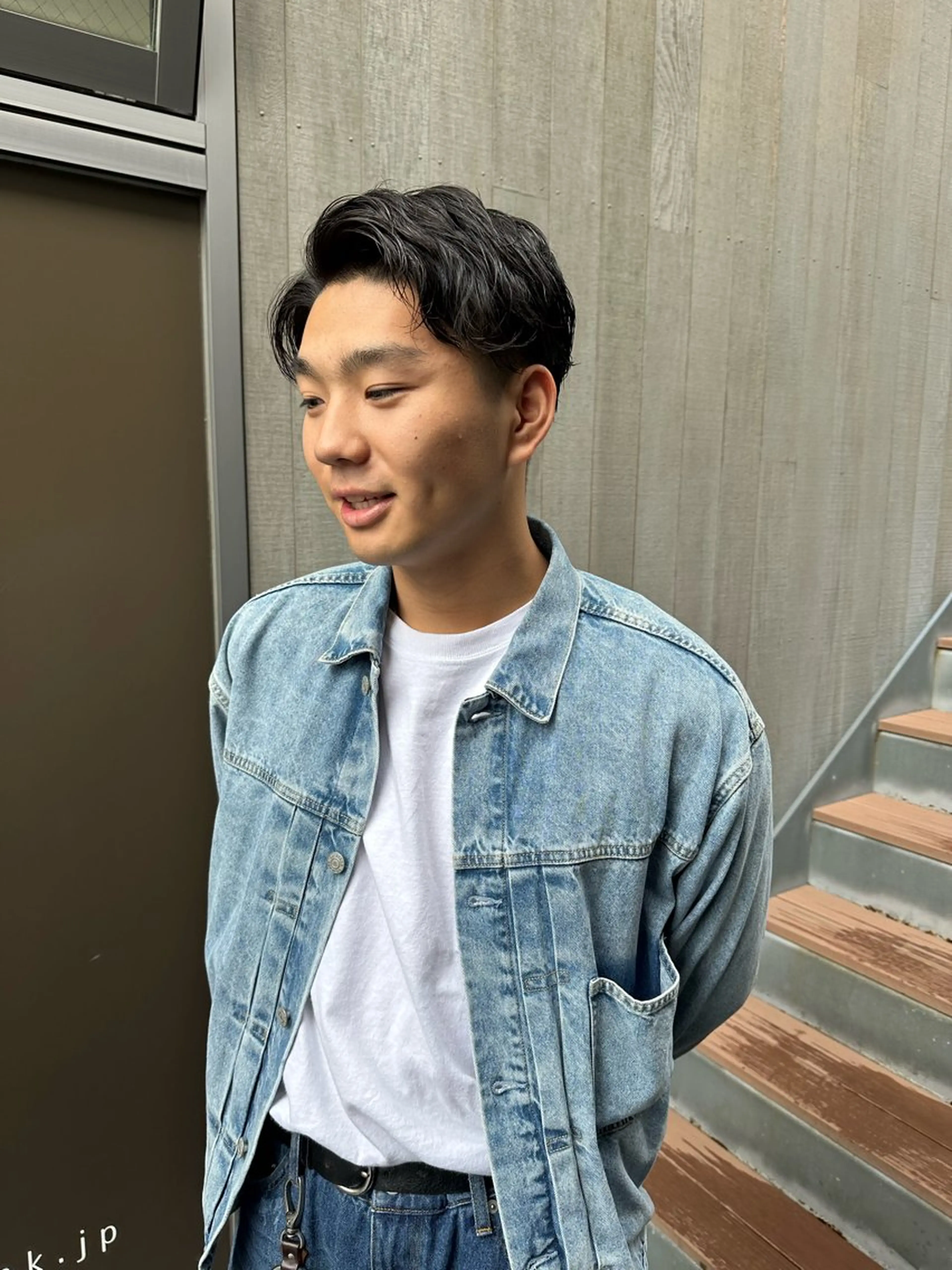 ショート パーマ メンズ 似合わせレイヤー 海外風レイヤーmioのヘアスタイル