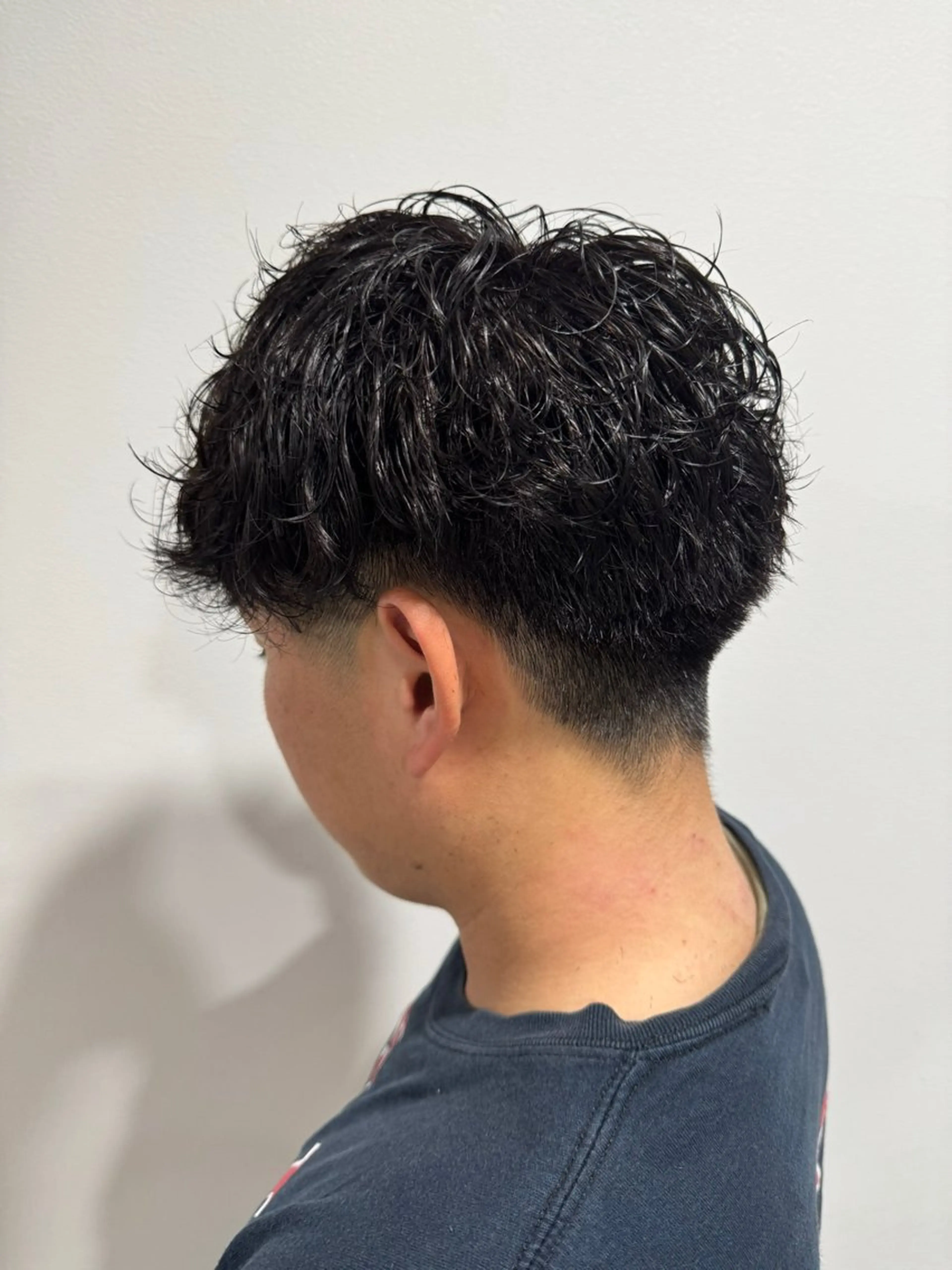 パーマ メンズ 平尾/艶カラー/ アッシュ系/中川誠大のヘアスタイル