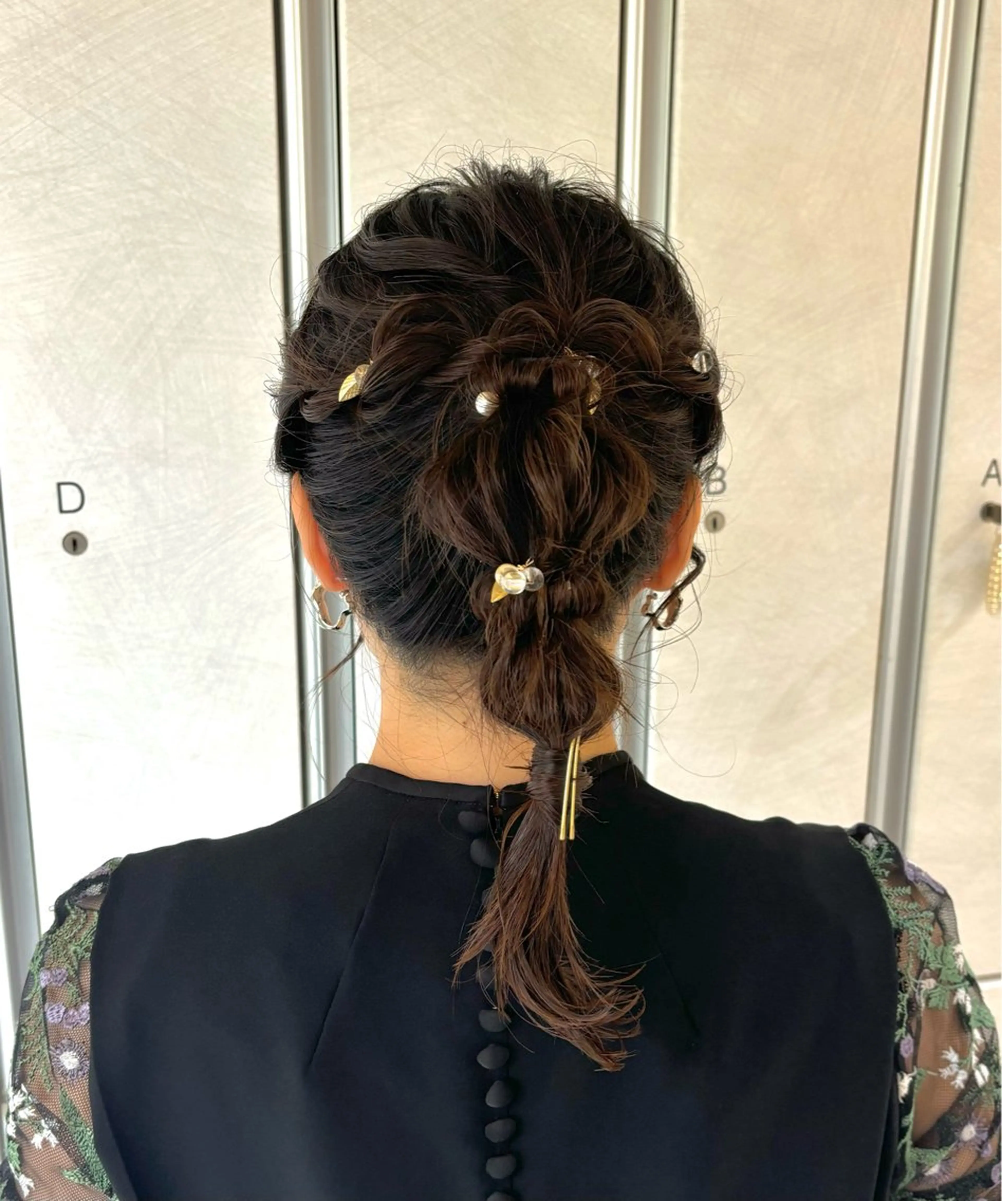 ミディアム ヘアセット レイヤーカット/ボブ /nene🍥⋆*のヘアスタイル