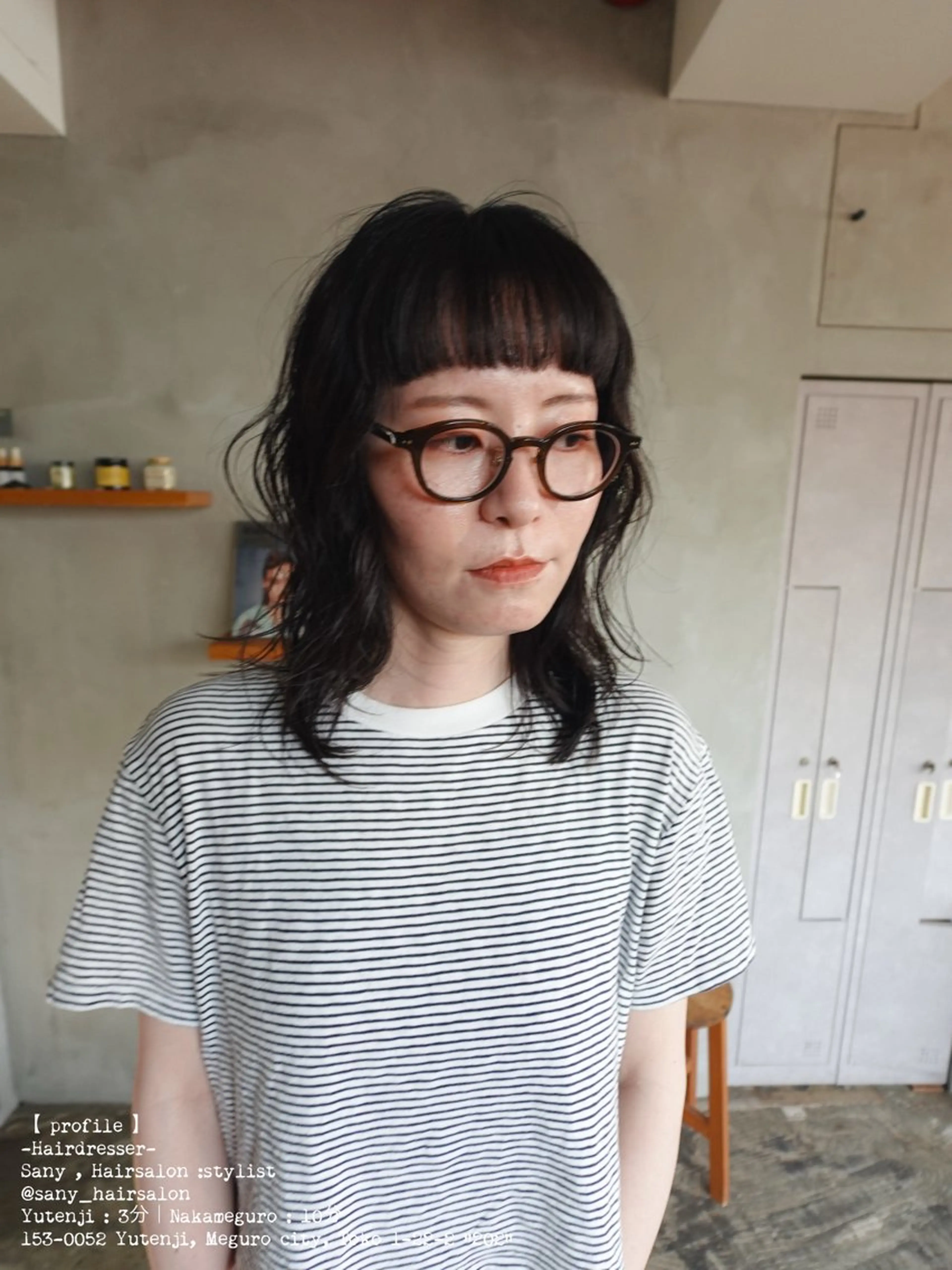 ミディアム カット パーマ 小野 龍樹のヘアスタイル