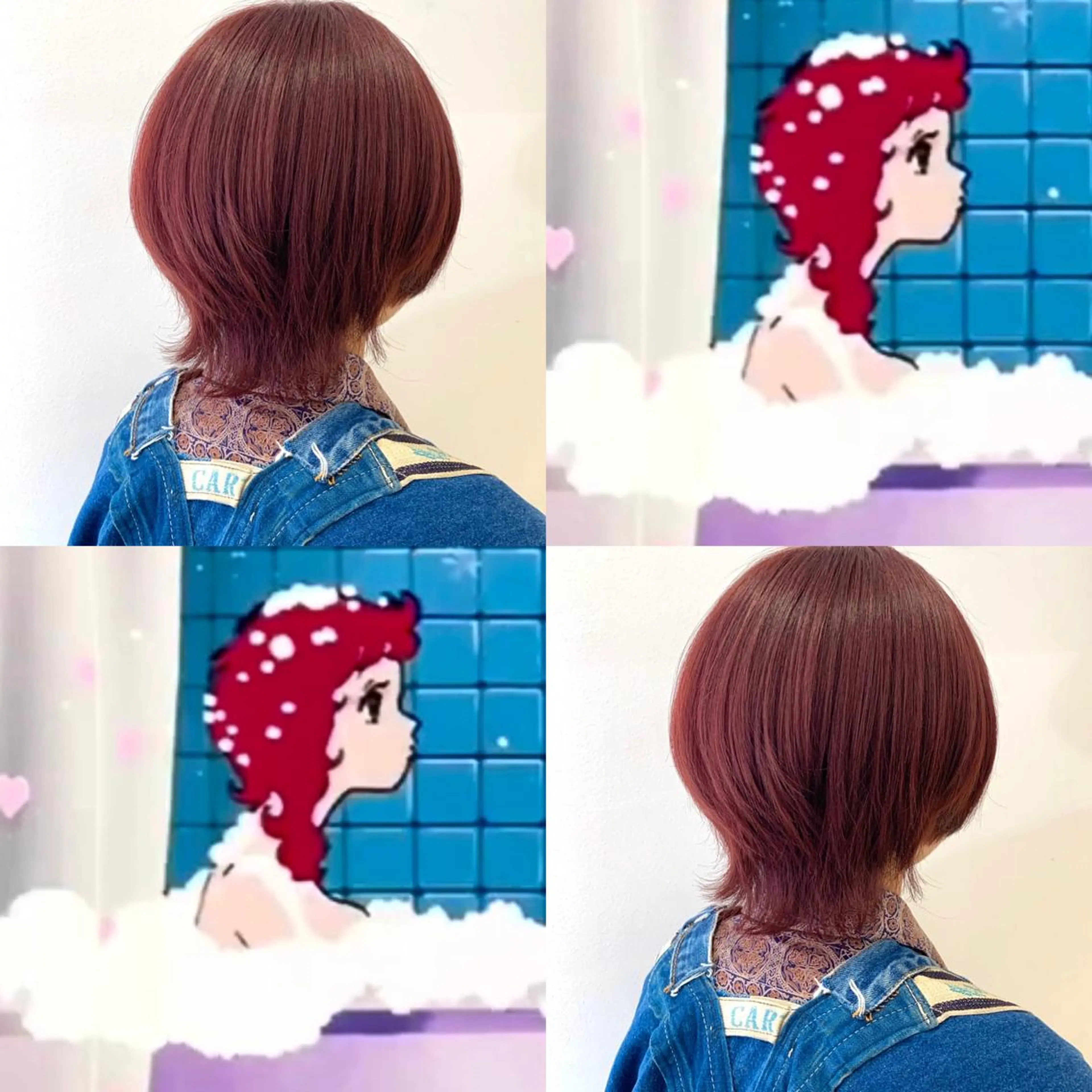 ショート カラー ハイトーン/ウルフ /小澤凌祐🦕のヘアスタイル