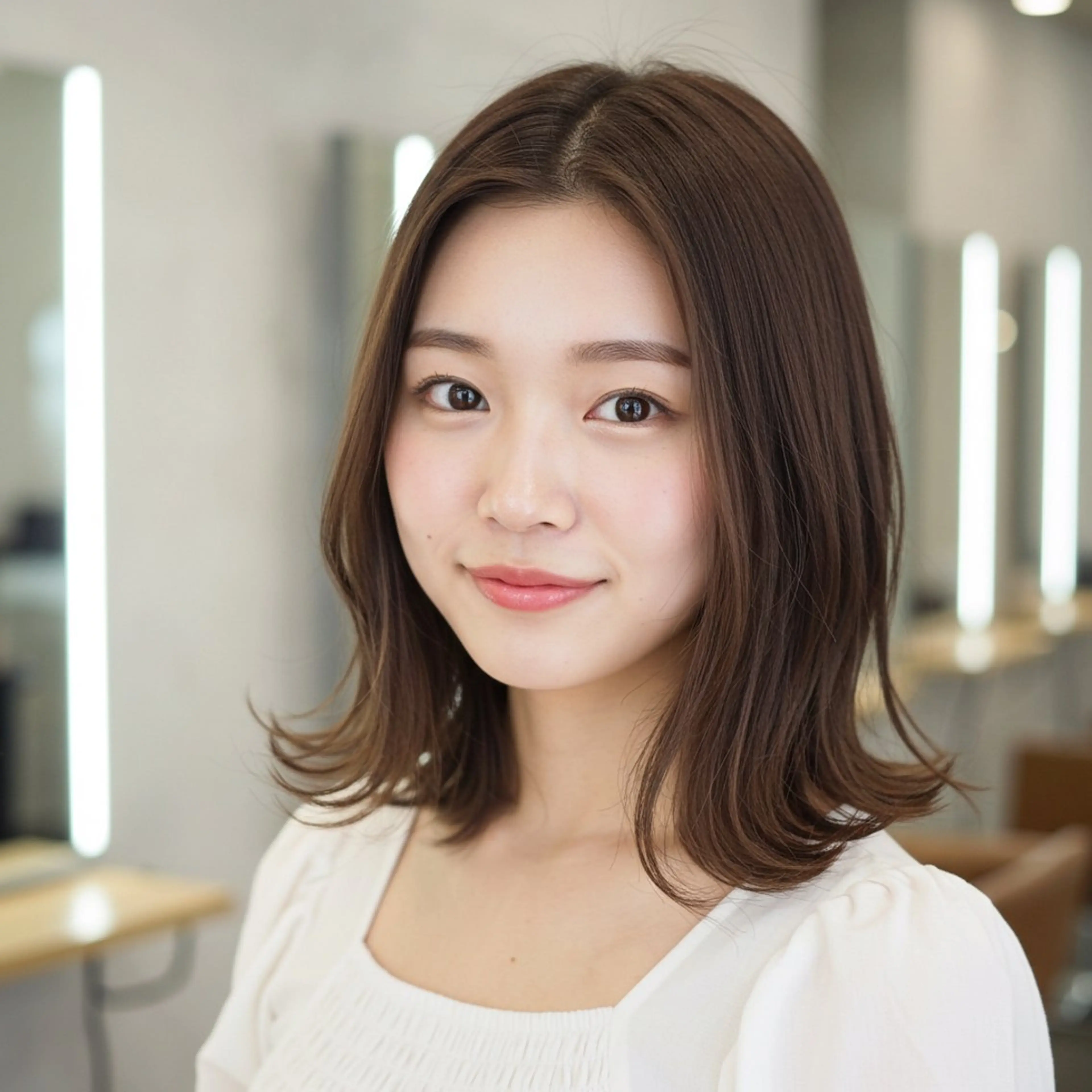 ミディアム 似合わせボブ✖️ 韓国レイヤー✨小関のヘアスタイル