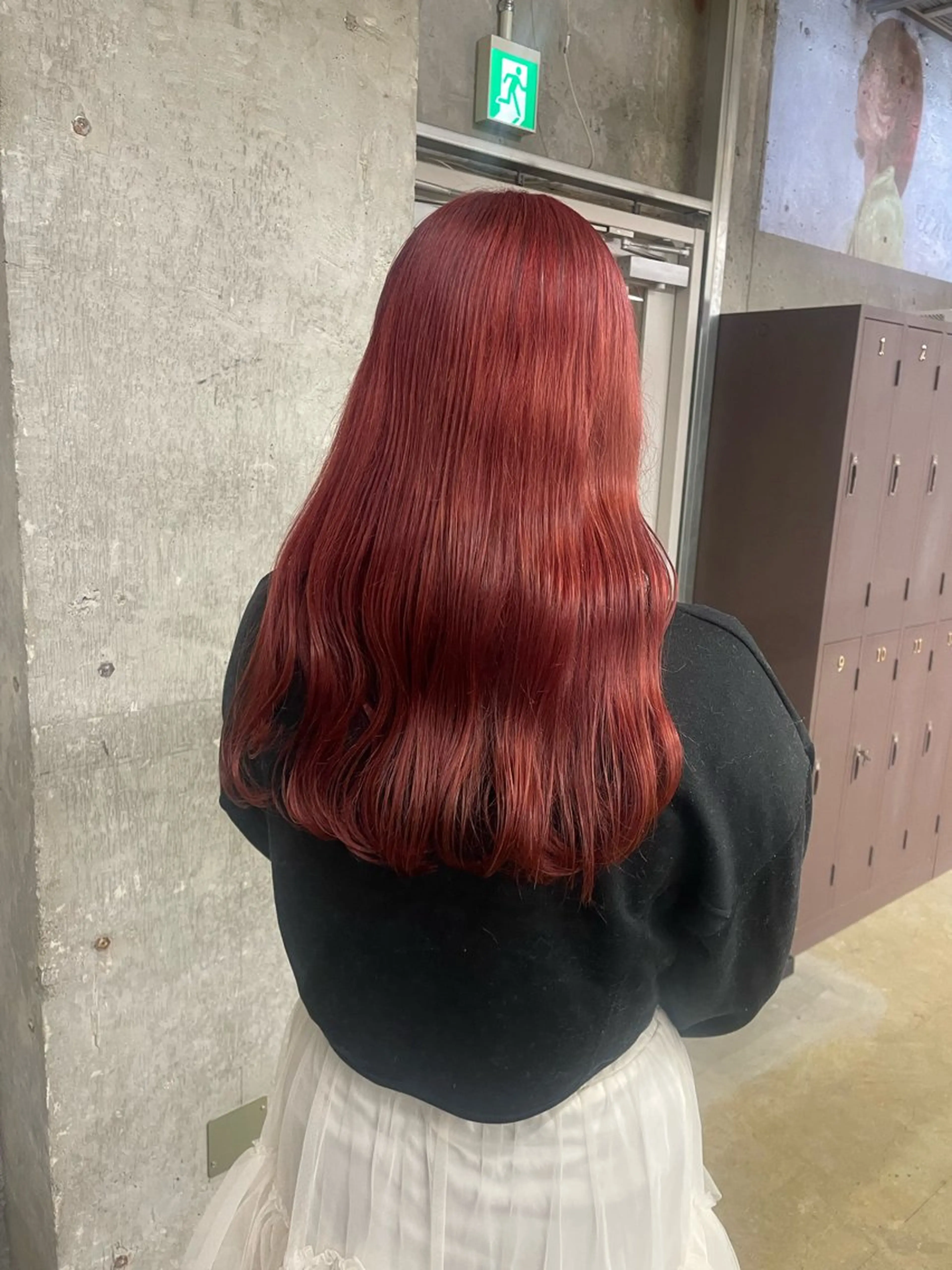 ロング カット ヘアカラー 鈴木瑛里／ブロンド ベージュ／男女のヘアスタイル