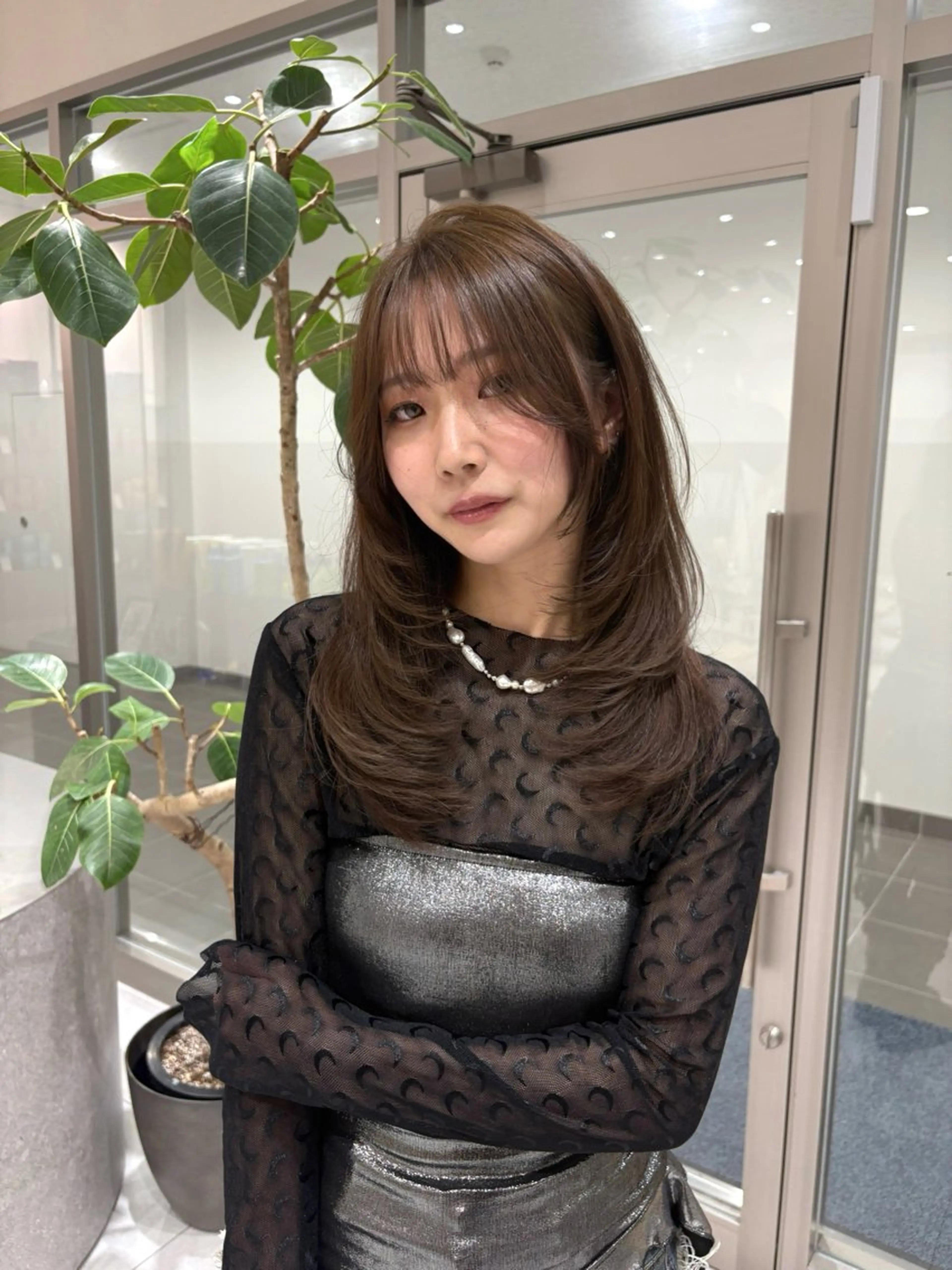 ロング カラー カット ヘアカラー バレイヤージュ/ヘア アレンジ/shionのヘアスタイル