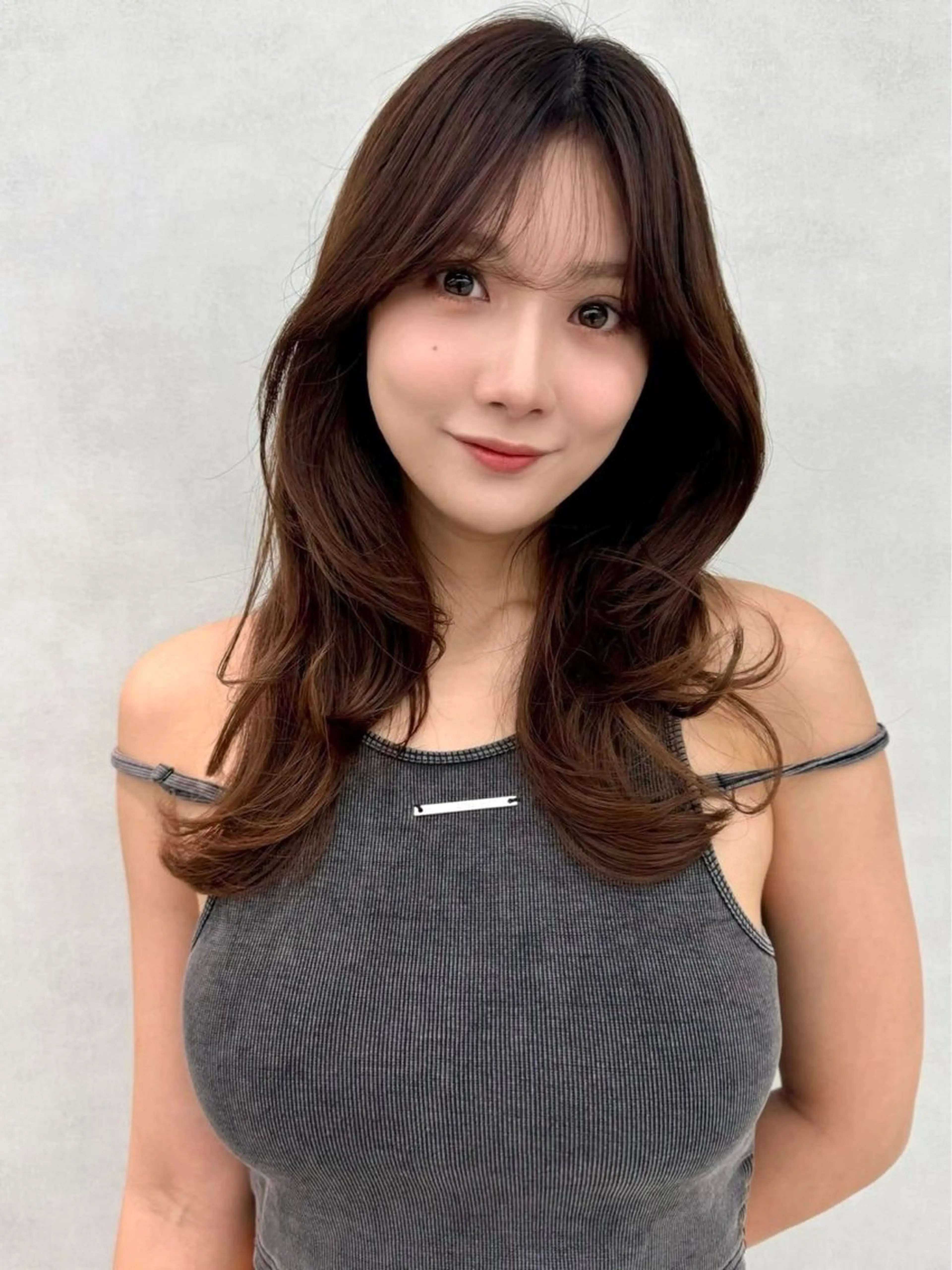 ロング 🇰🇷韓国レイヤー 艶カラー／田川佑紀のヘアスタイル