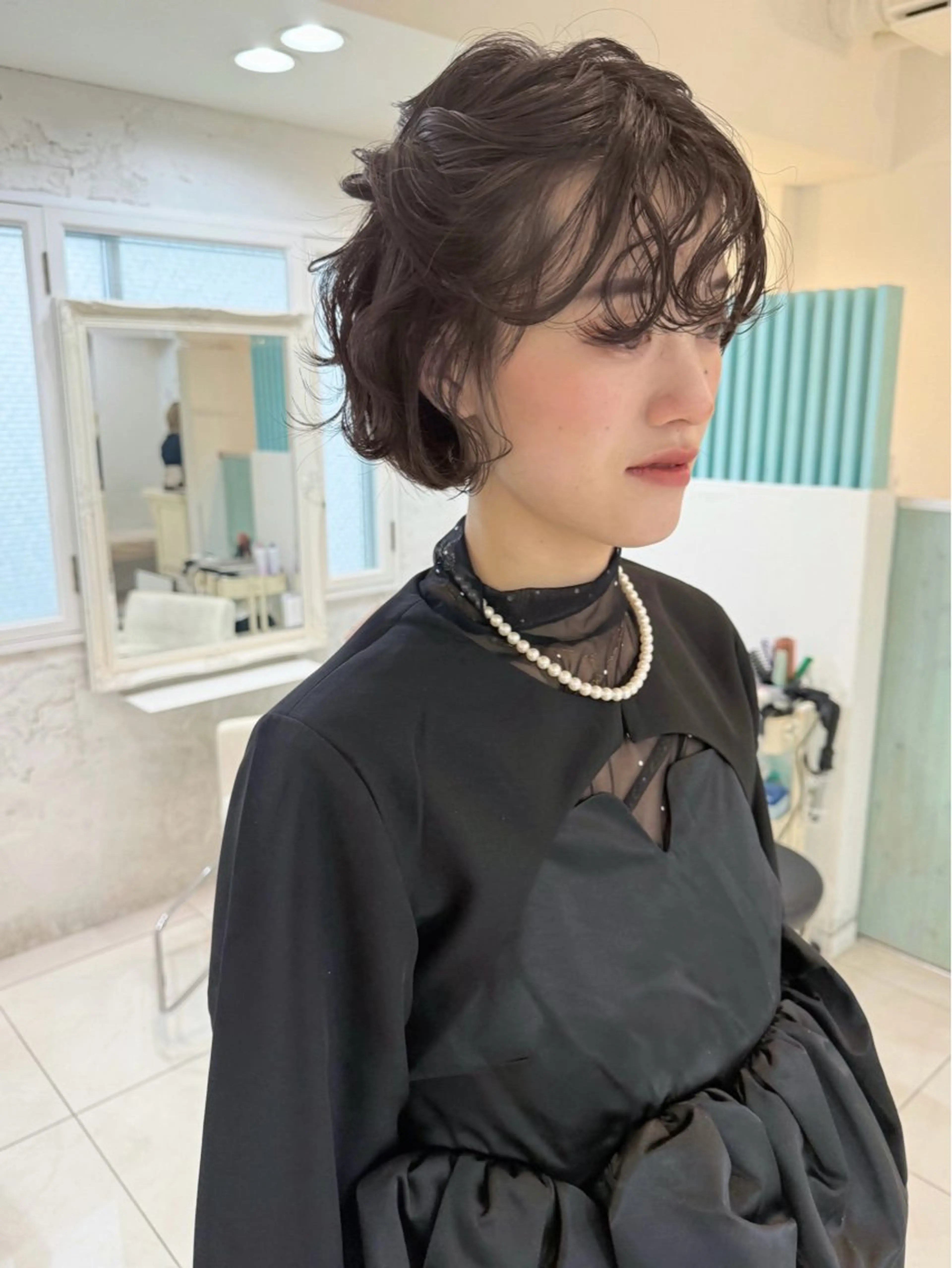 ショート ヘアアレンジ ボブ ヘアセット Noah's　Ark所属・透明感カラー🫧ヘア セット🫧松本菜月の眉毛・アイブロウイメージ