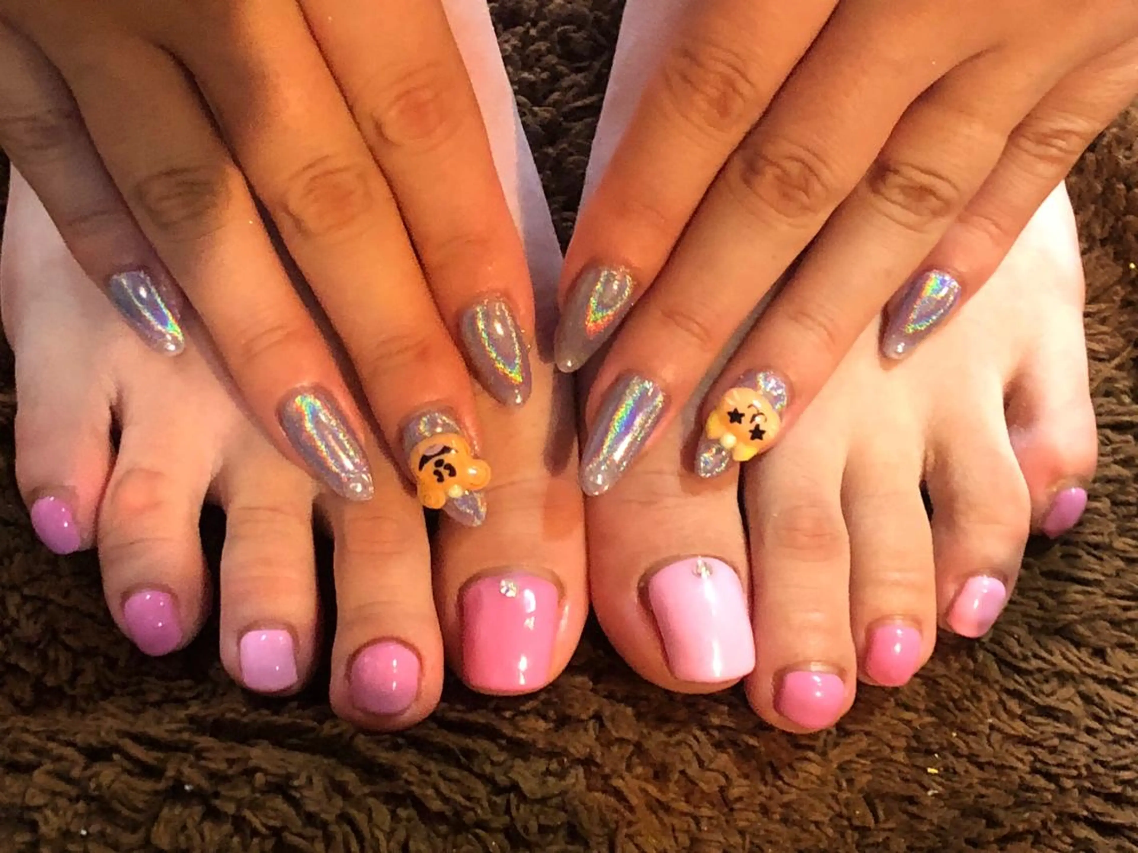 ネイル フットネイル グラデーション ピンク アクアライズ所属・アクア ライズのネイルデザイン