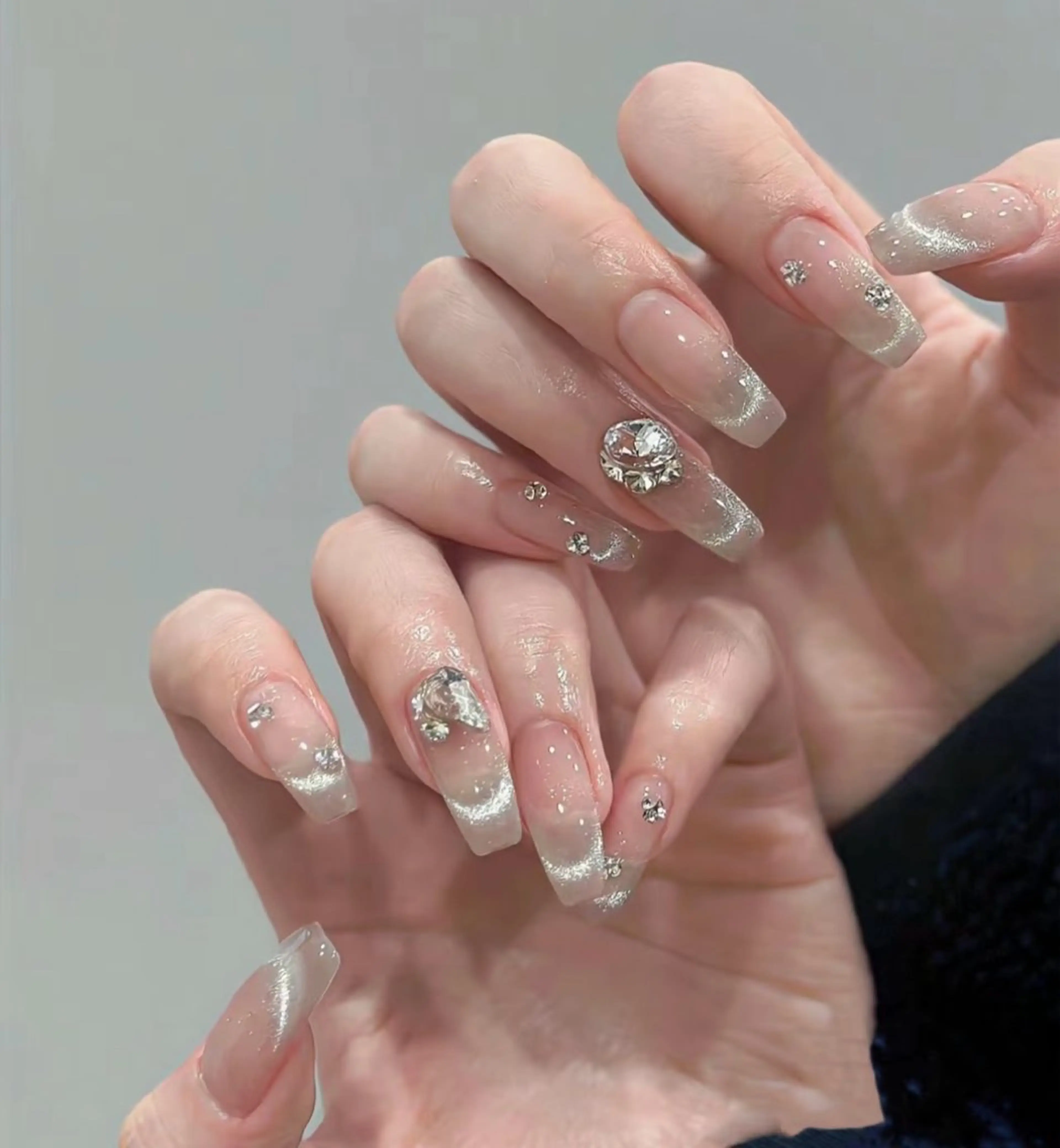 ネイル アートネイル チークネイル 長さ出し フラワーネイル フットネイル YK 美学院のネイルデザイン