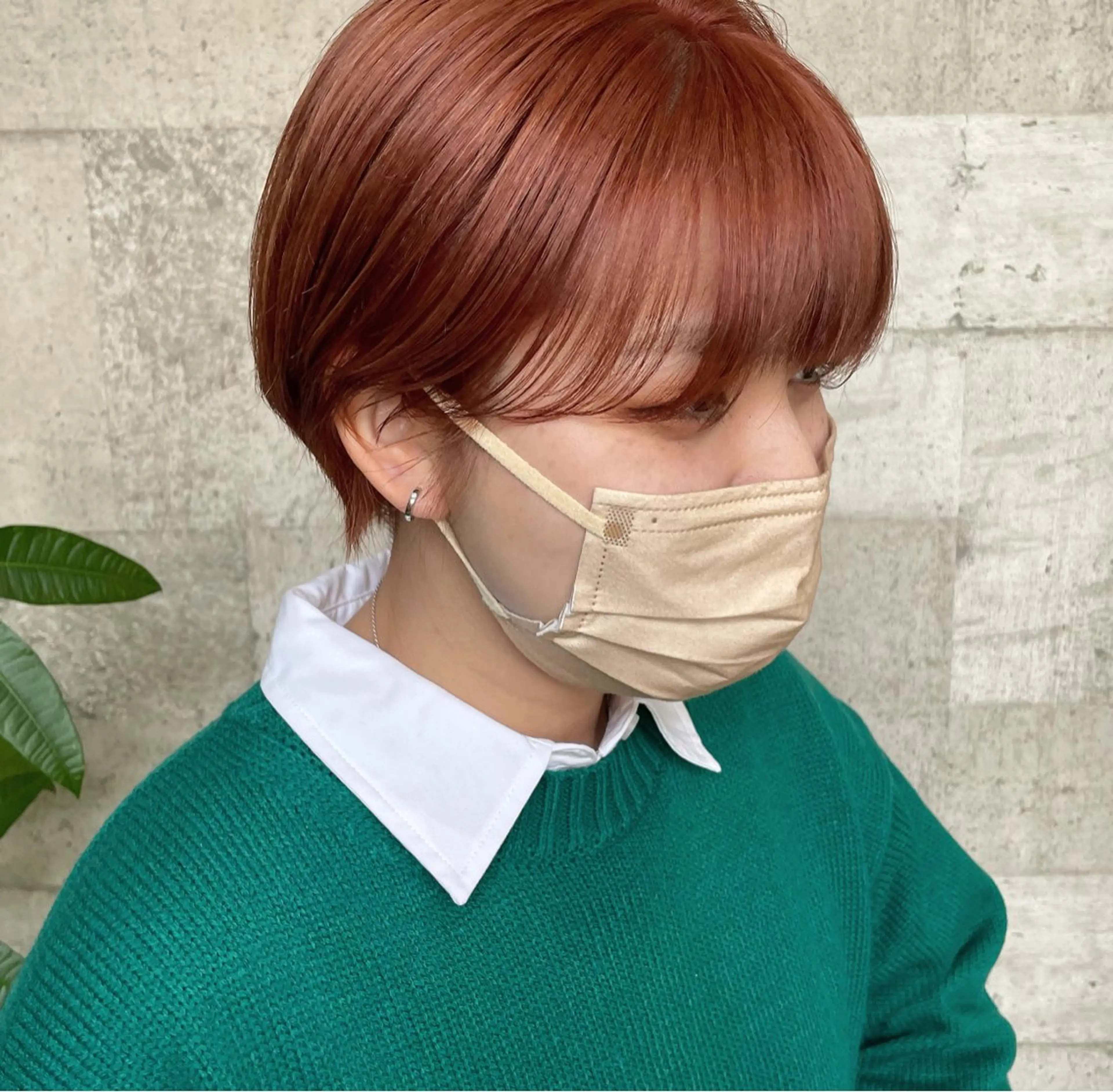 ショート カラー オレンジ ショートヘア 🫧レイナ 🫧 ツヤ髪／艶カラー🫧のヘアスタイル