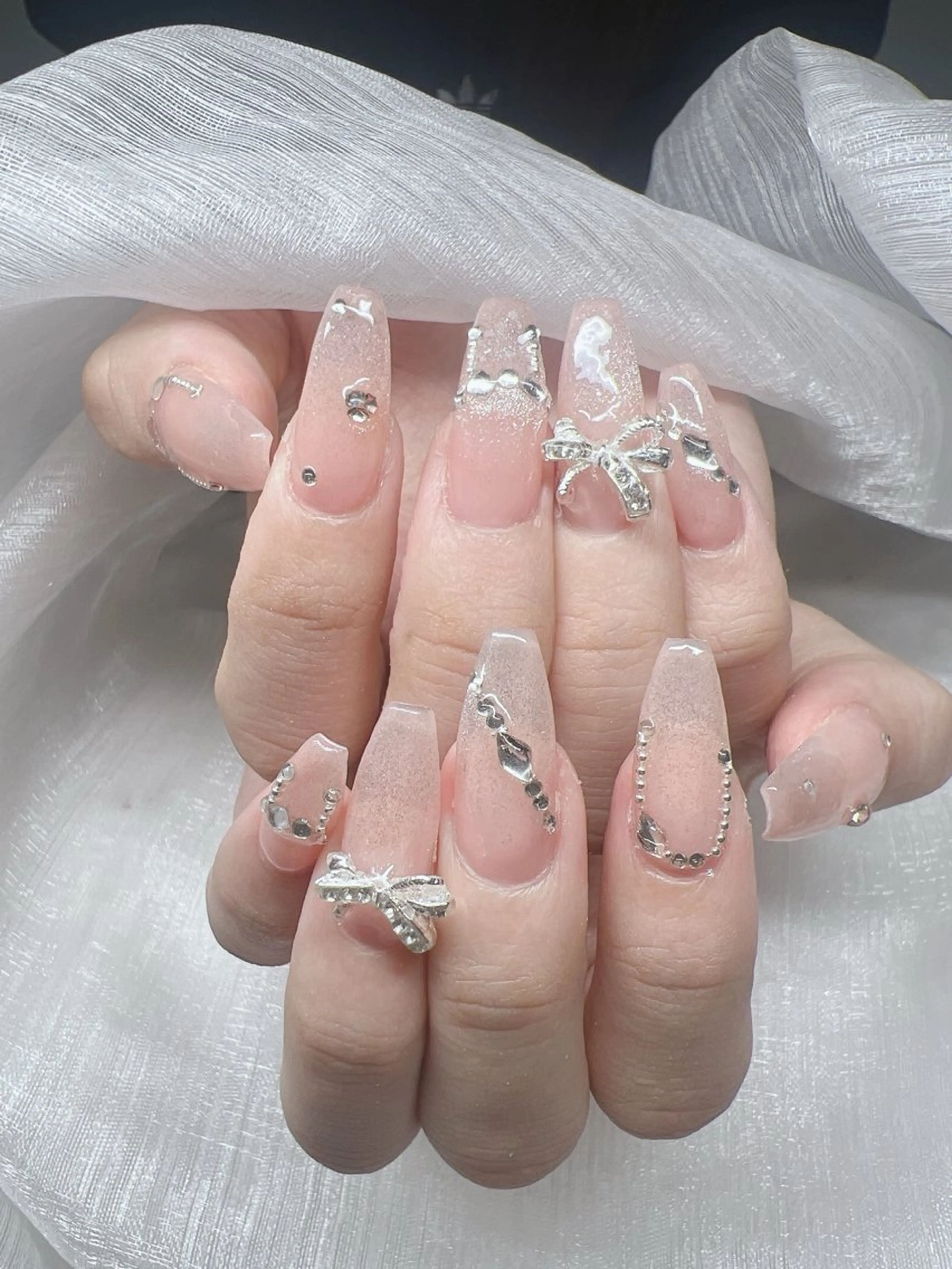 ネイル ハンドネイル Lee Nails チップ長さだし専門店のネイルデザイン