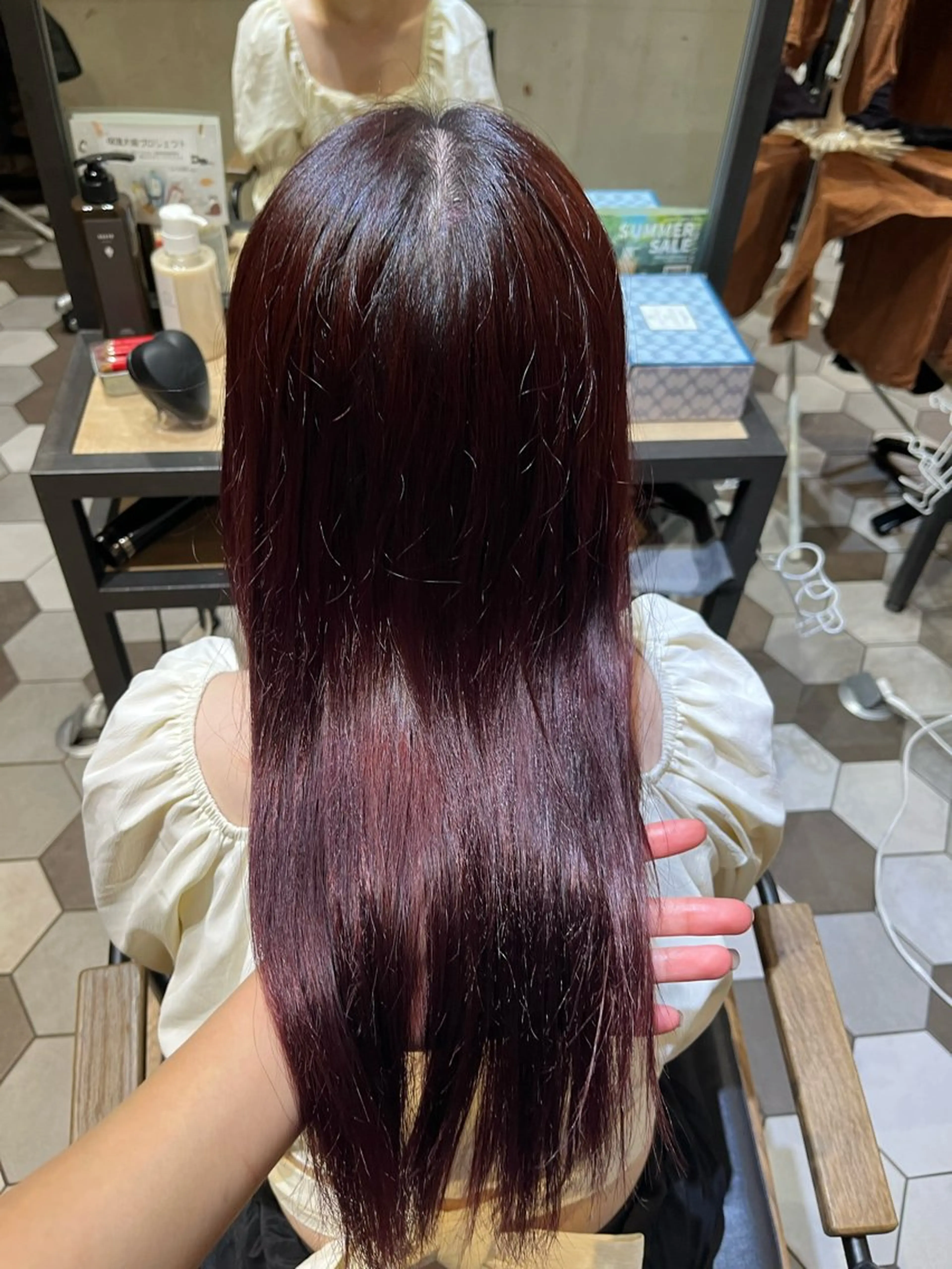 カラー 似合わせ顔まわり カット💛森尾真由美のヘアスタイル