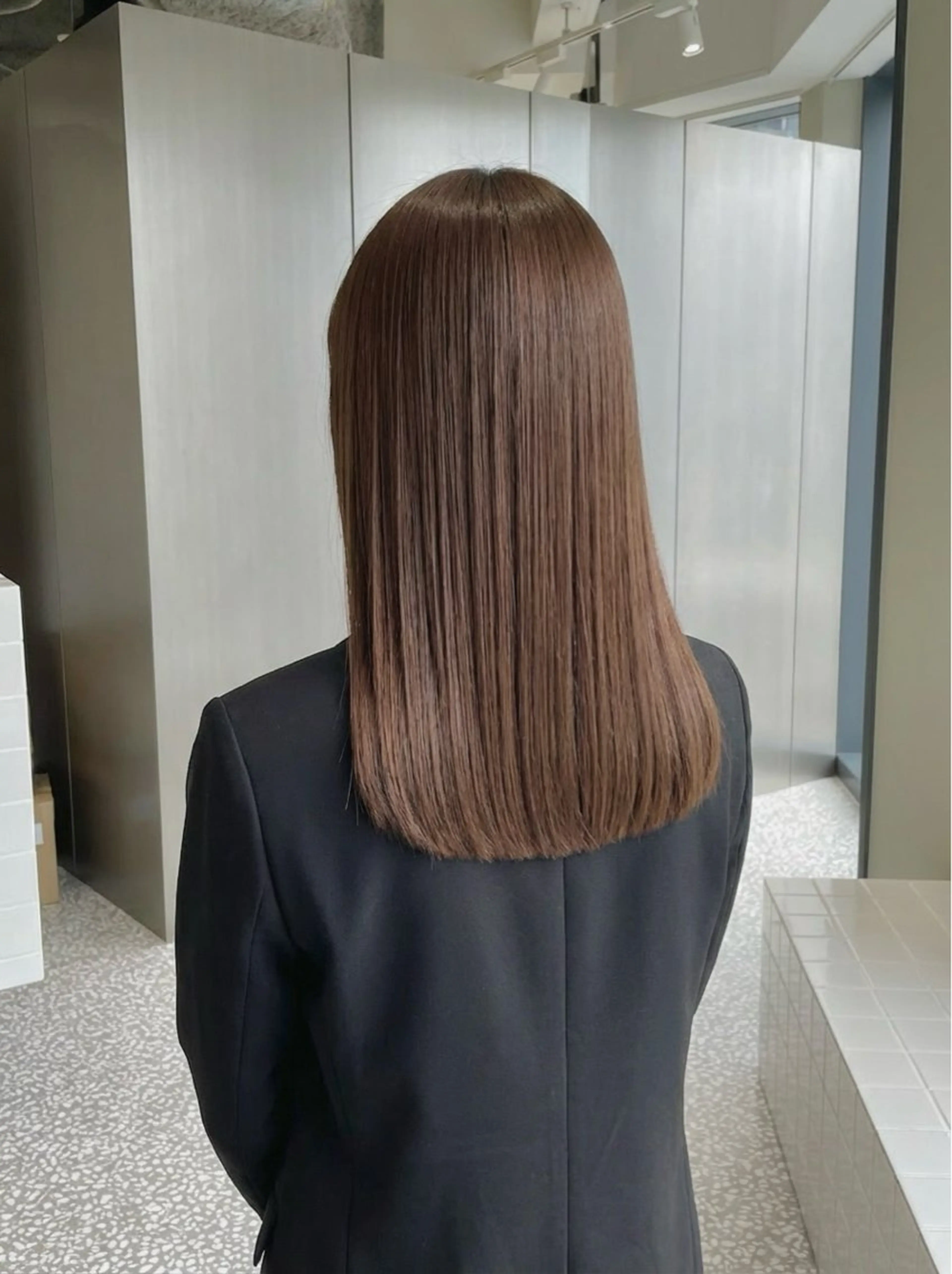 セミロング カラー 梅田/縮毛矯正/ 髪質改善/イサミのヘアスタイル