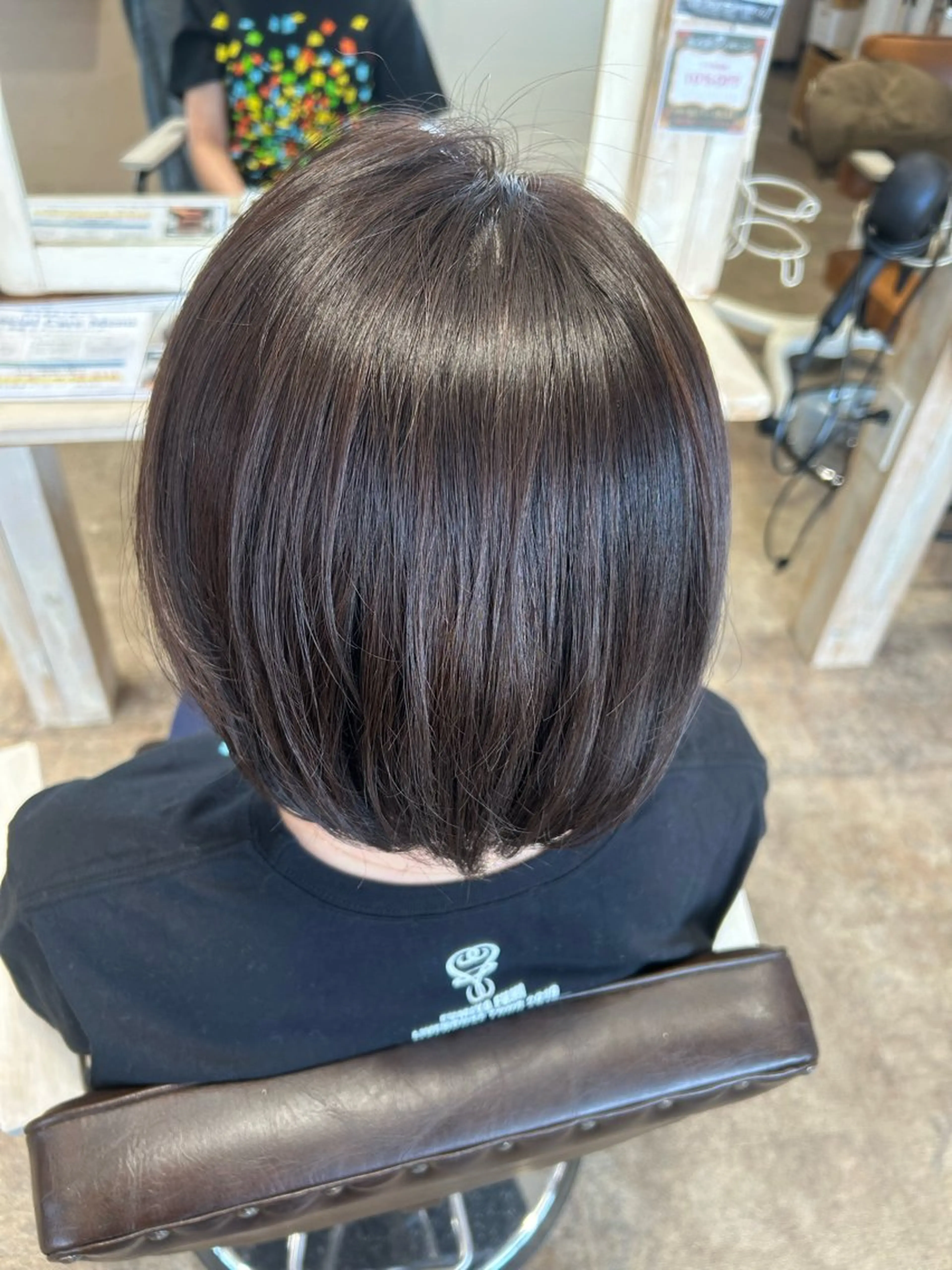 ショート カラー ブラウンカラー ラベンダーカラー ラベンダーブラウン ヘアカラー 徳 永のヘアスタイル