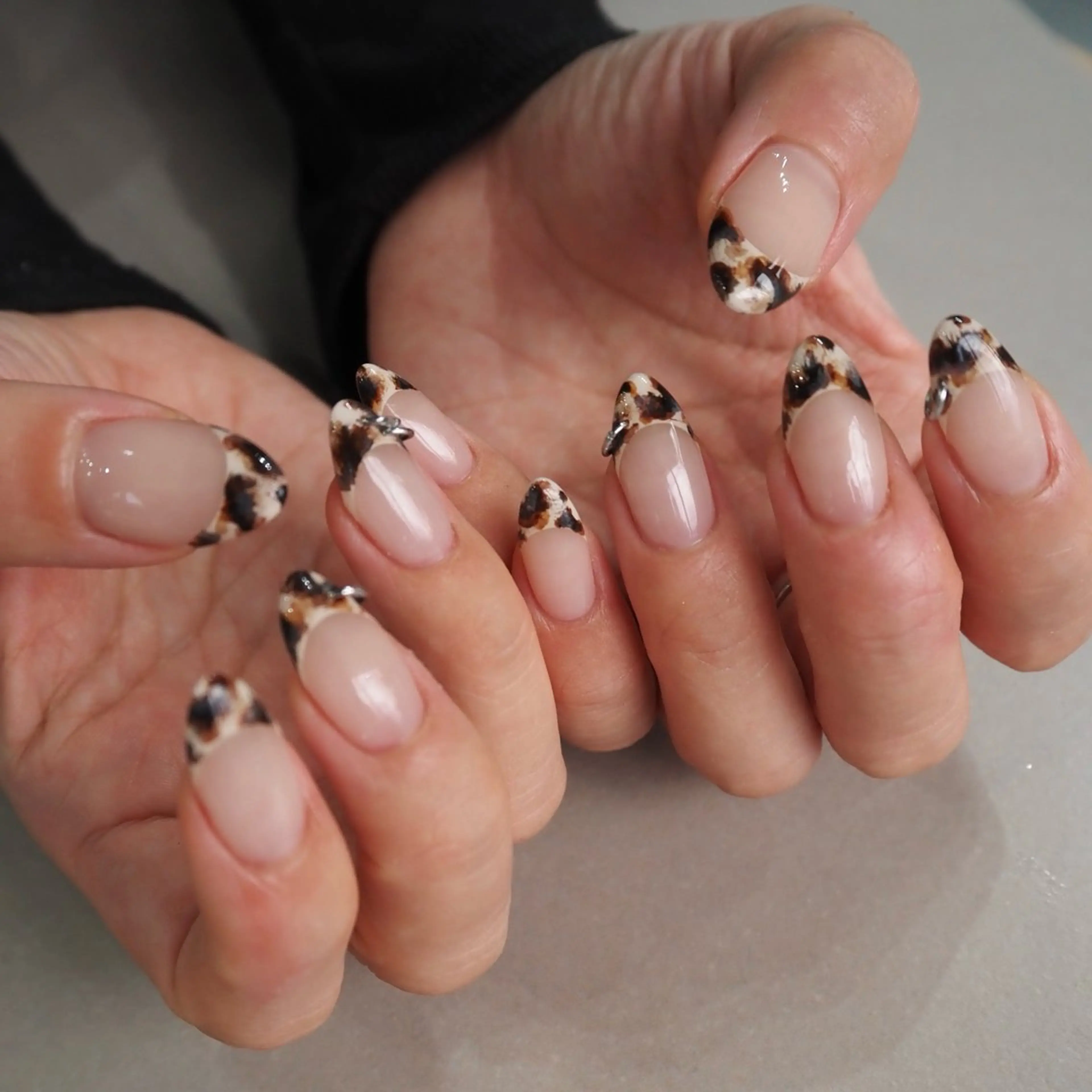 ネイル ブラウン ハンドネイル HARUKA ネイリスト福岡/薬院のネイルデザイン