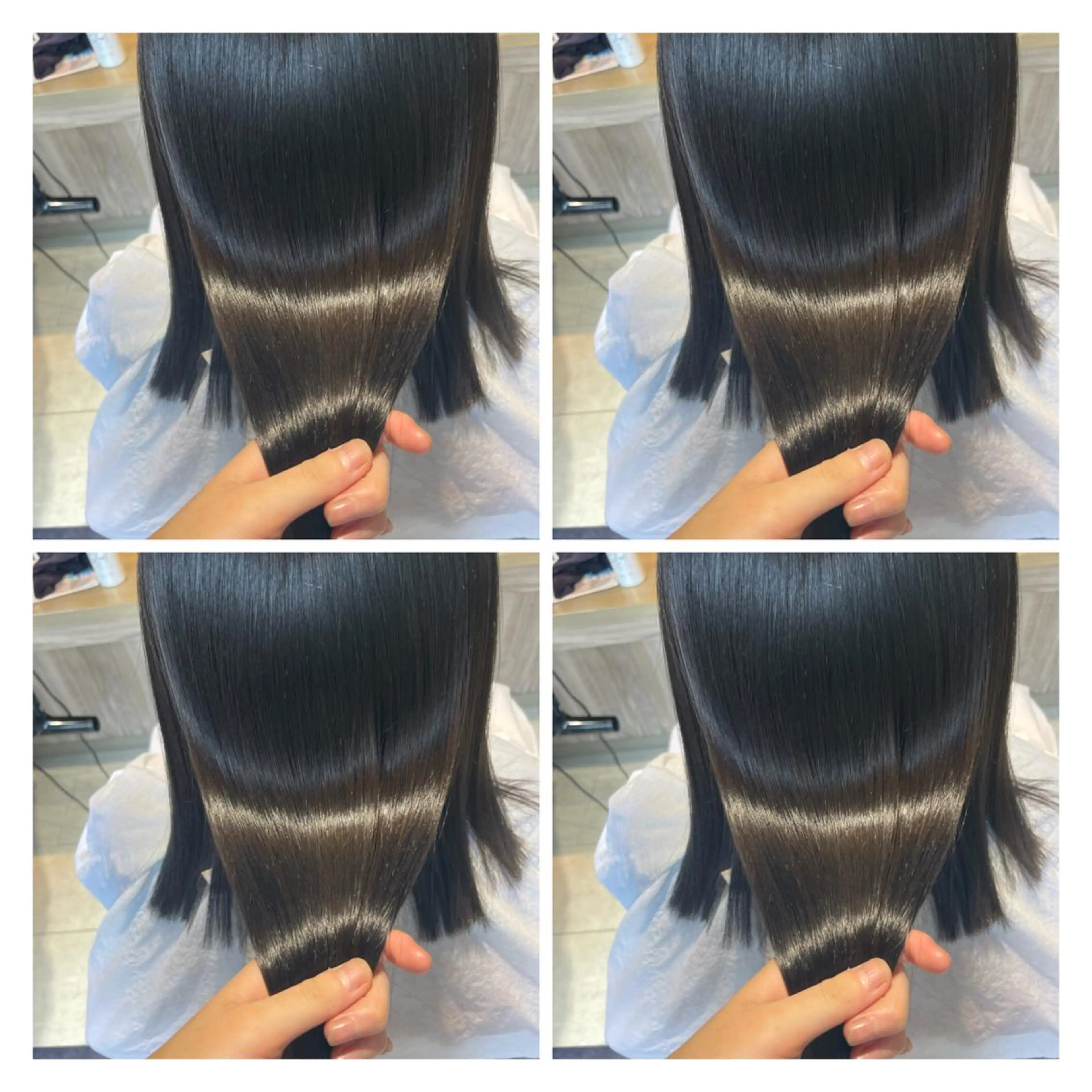 ミディアム カラー カット ヘアカラー トリートメント 髪質改善艶髪 ℍ𝔸ℝ𝕌𝕂𝔸のヘアスタイル