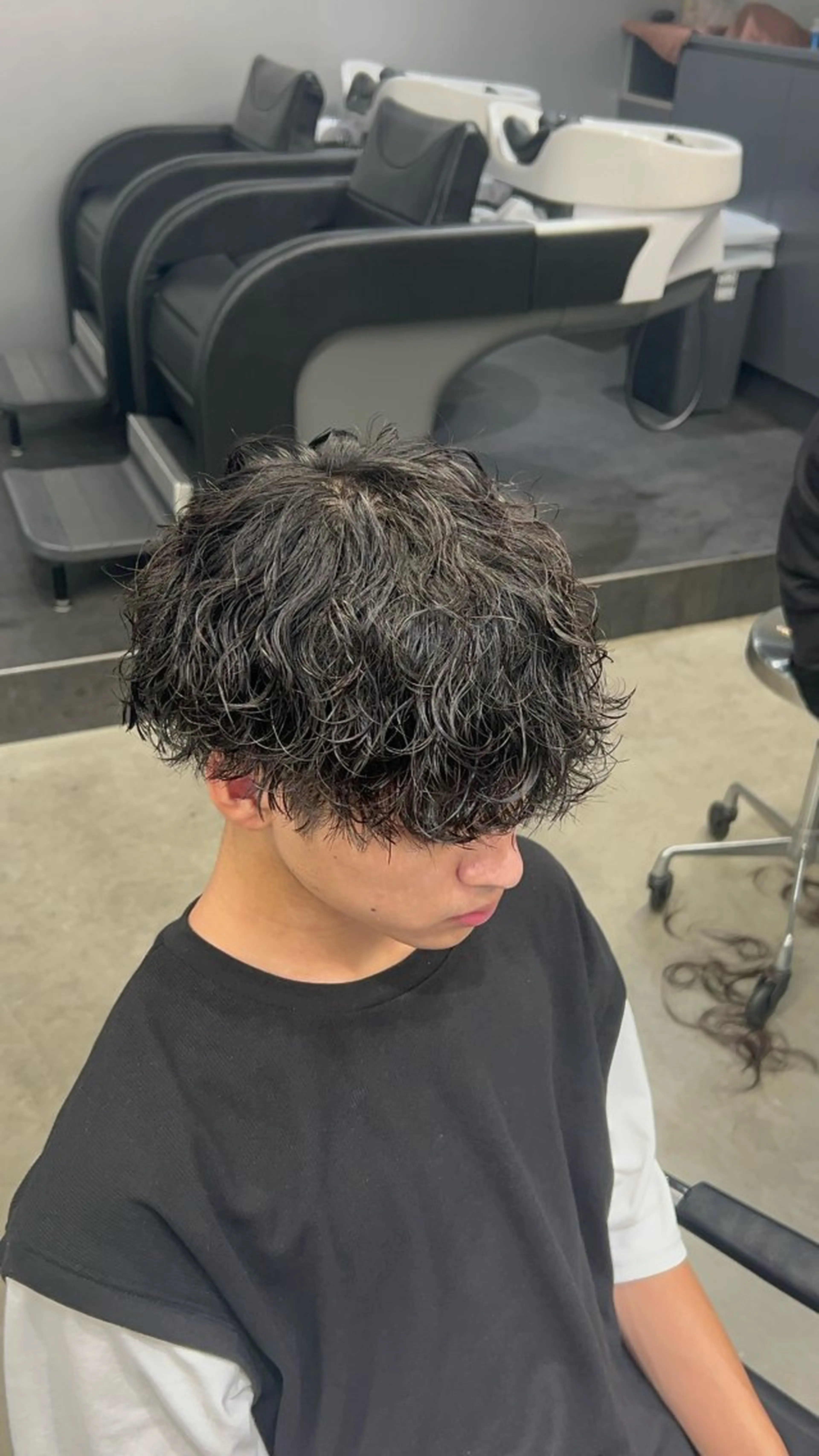 パーマ メンズ 藤平海音/fifth PARKのヘアスタイル